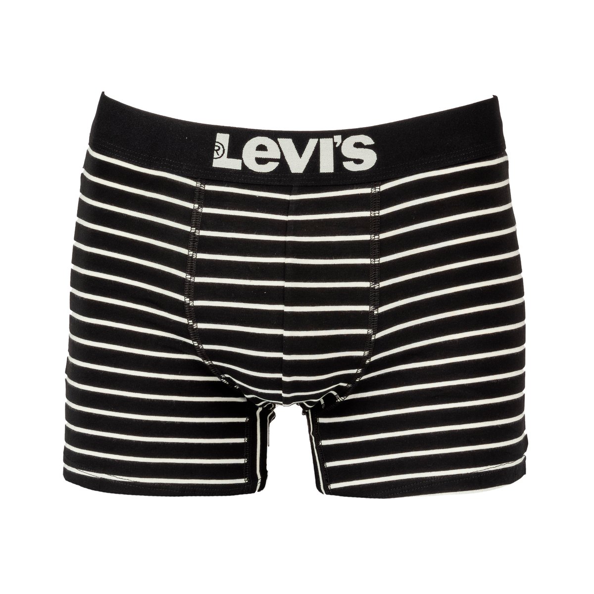Lot de deux boxers noirs et à bande élastiquée brodée à la taille noir, LEVI'S