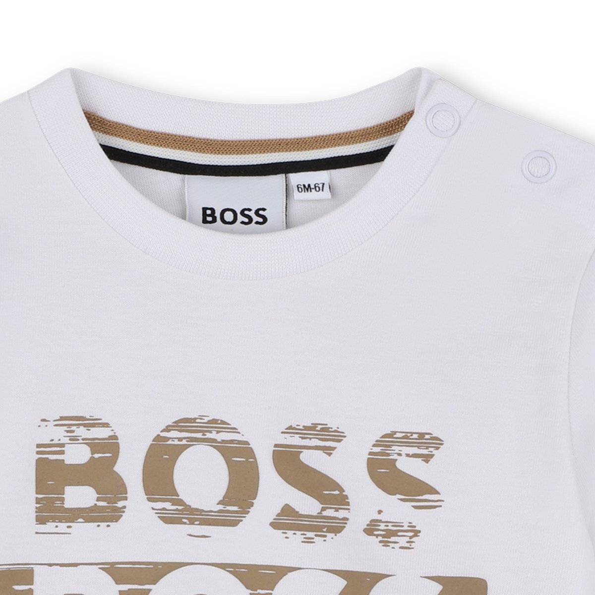 T-shirts à manches longues blanc, BOSS KIDSWEAR