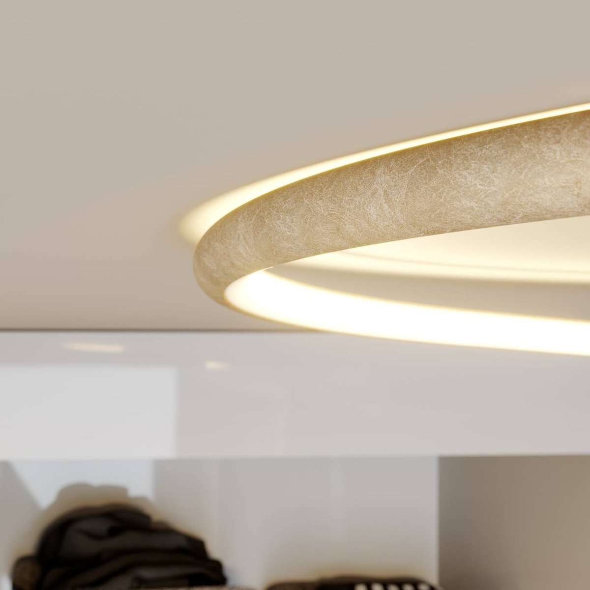 Plafonnier en métal moderneLED, Joline or, LINDBY