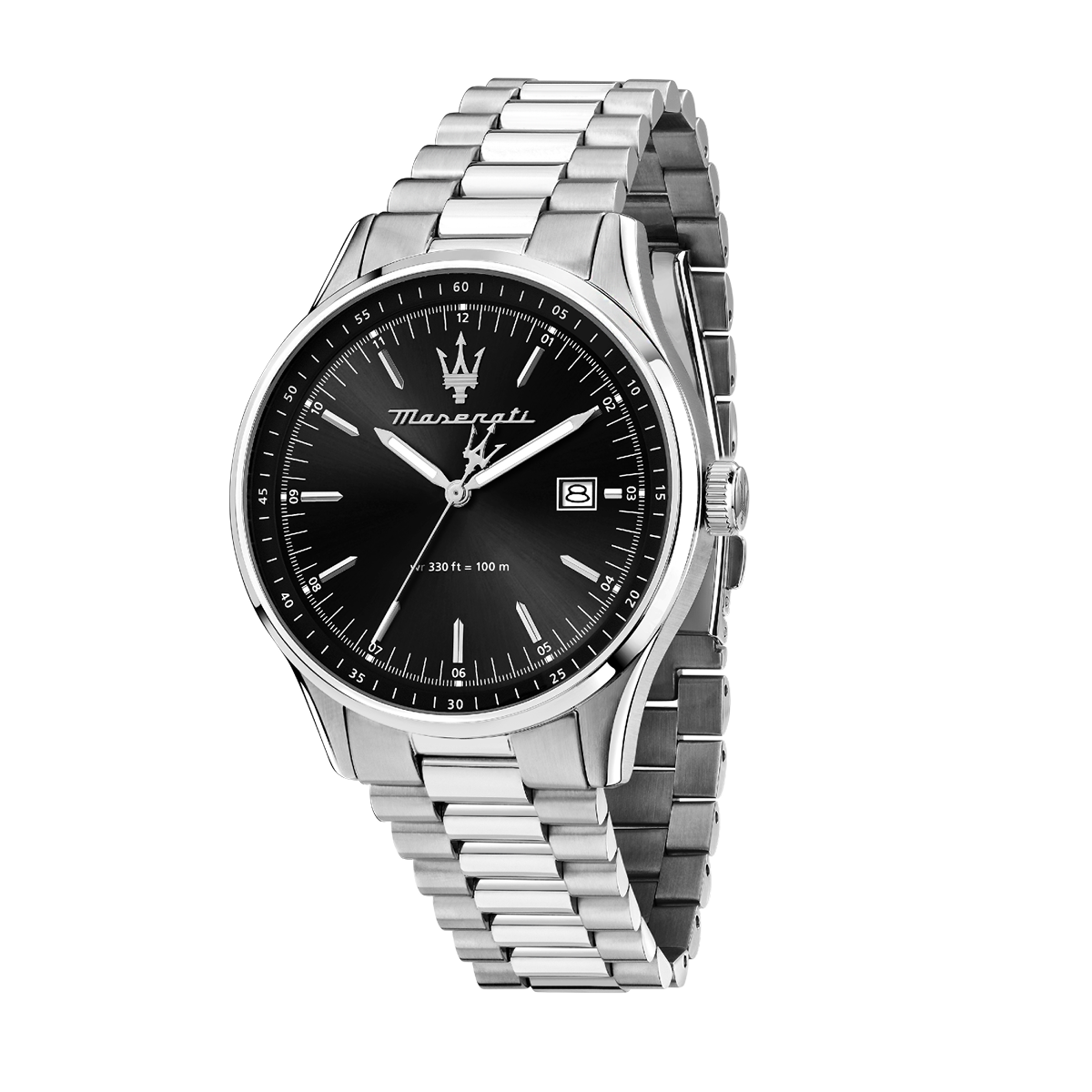 Montre Analogique  SORPASSO argenté noir argenté, MASERATI