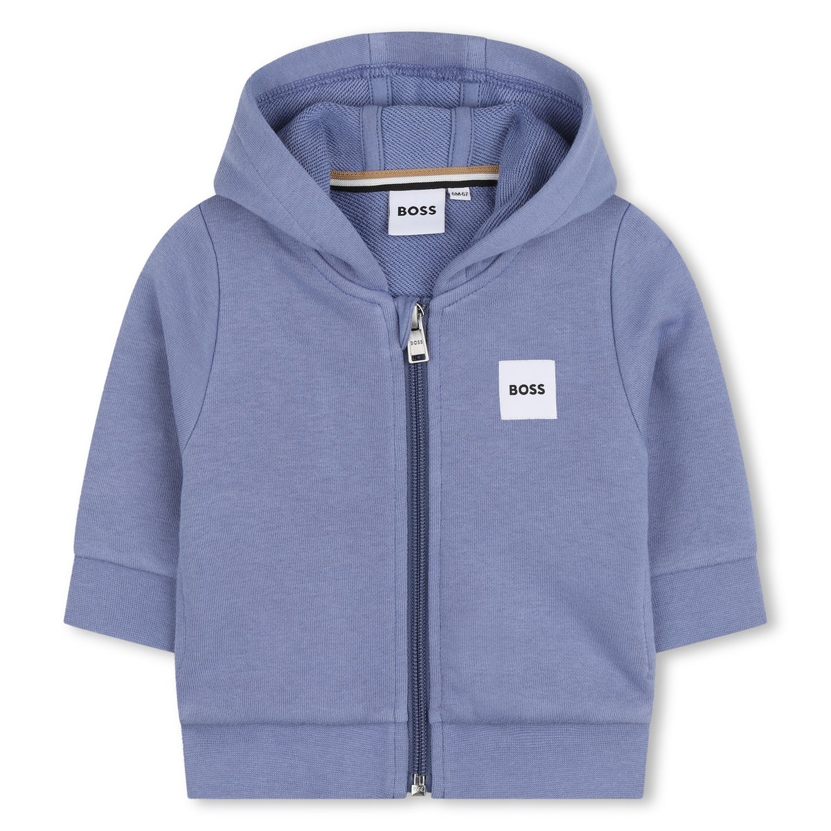 Sweat à capuche zippée hortensia, BOSS KIDSWEAR
