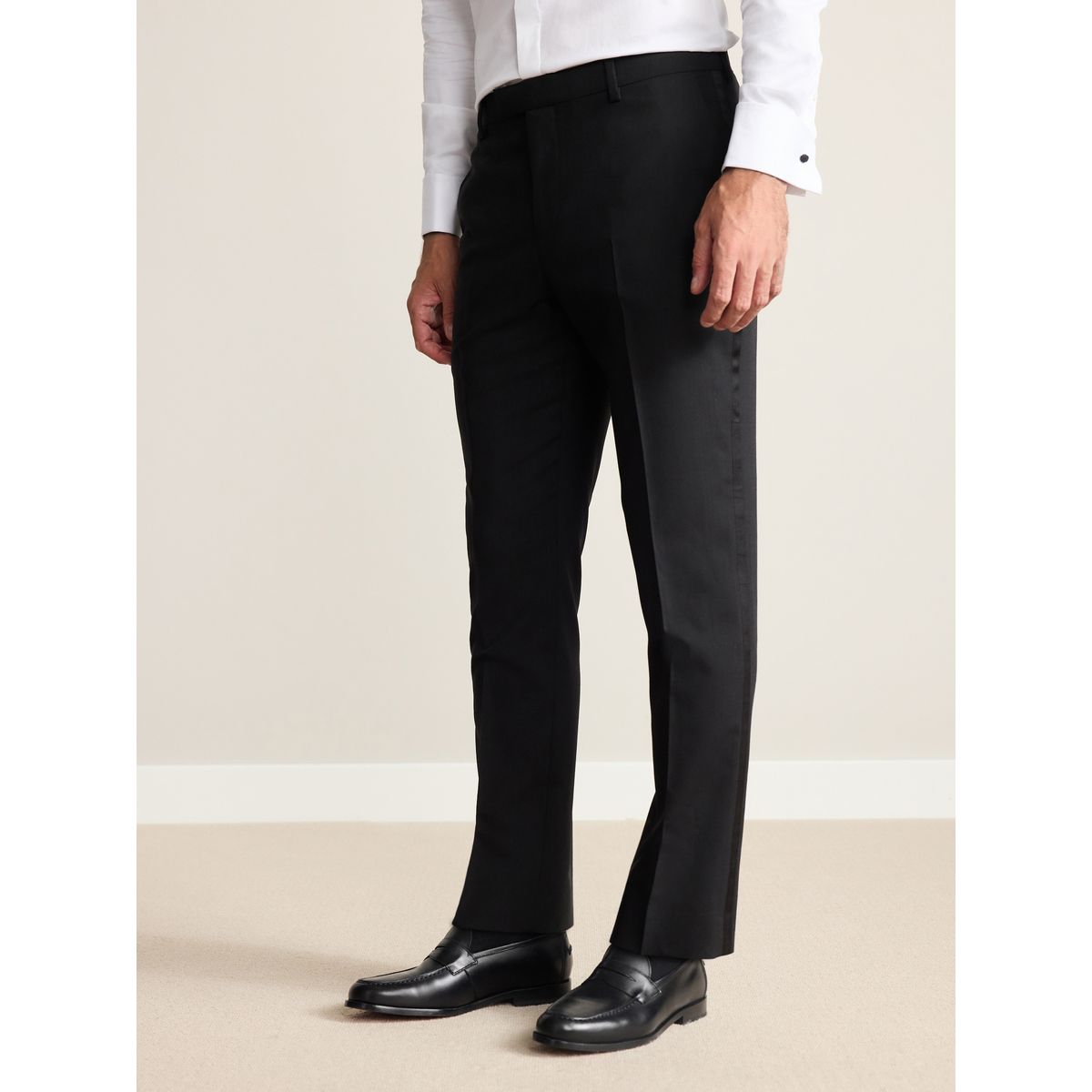 Pantalon de smoking slim nova fides Signature noir, NEXT