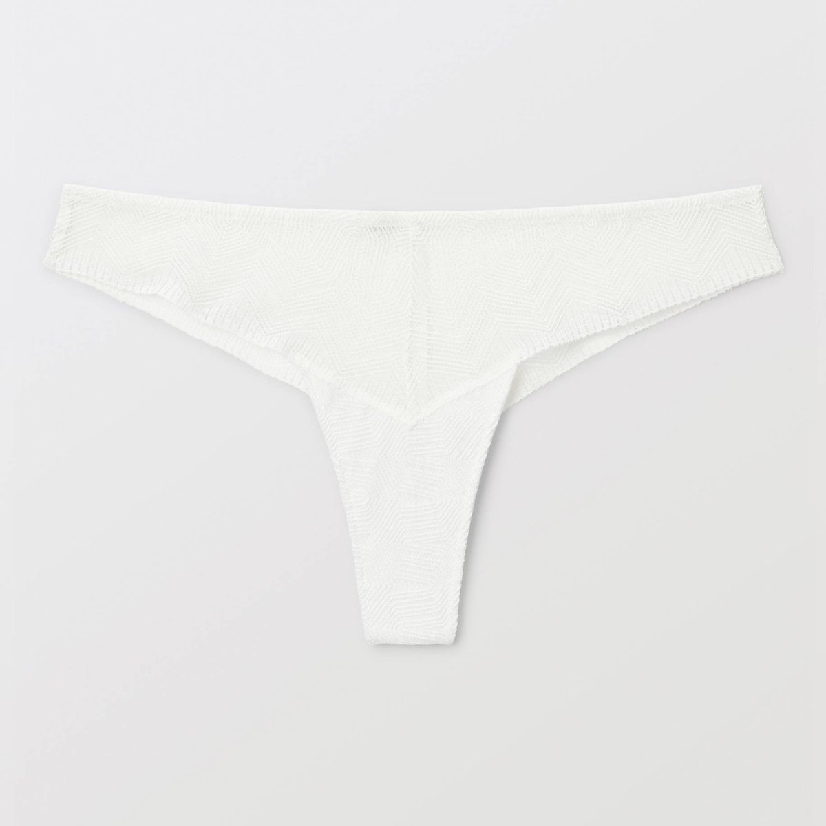 Tanga NAIMA en dentelle ecru, MONOPRIX