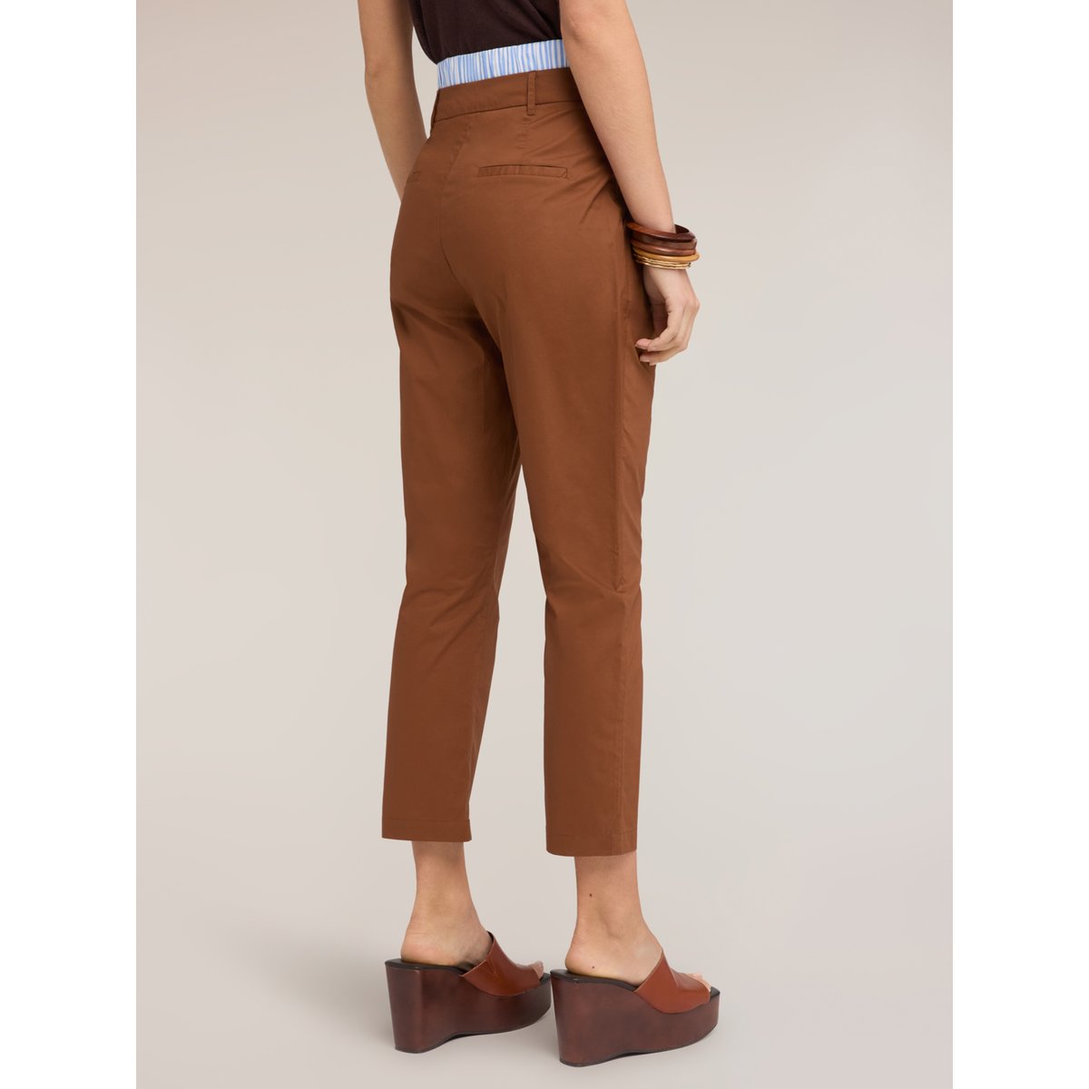 Pantalon carotte marron, MOTIVI