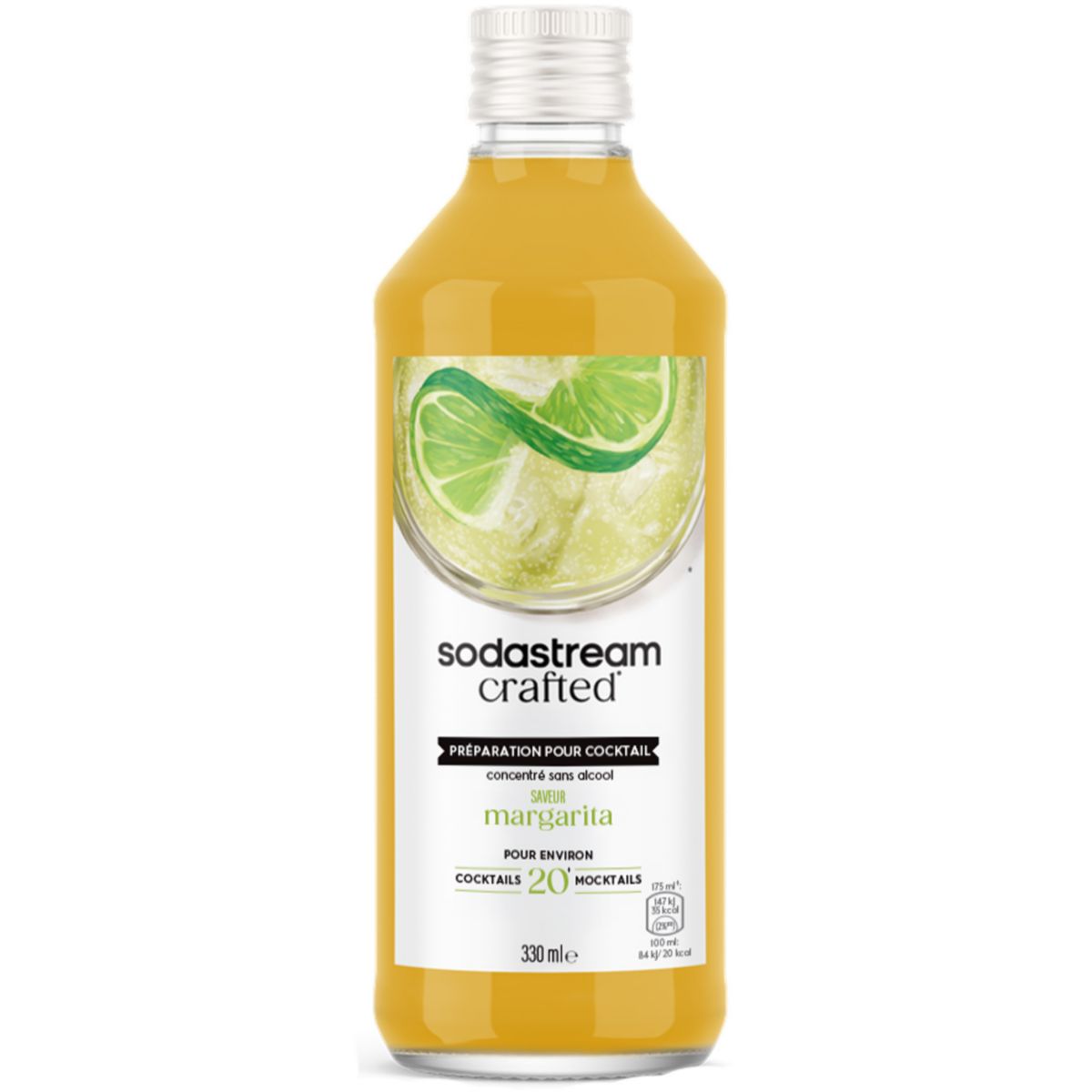 Concentré mixer saveur Margarita sans alcool 330mL couleur unique, SODASTREAM