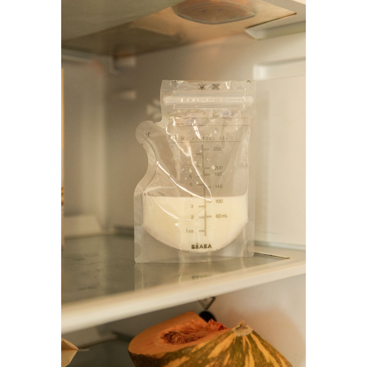 Sachets de conservation pour lait maternel 250 ml x 50 transparent, BEABA