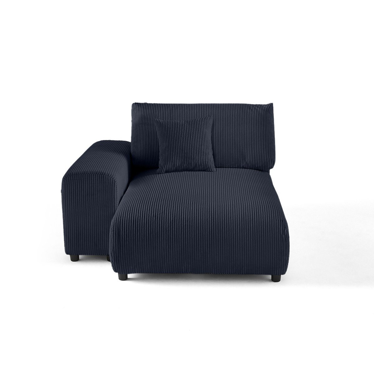 Module d'assise méridienne gauche - GARANCE bleu nuit, BEST MOBILIER