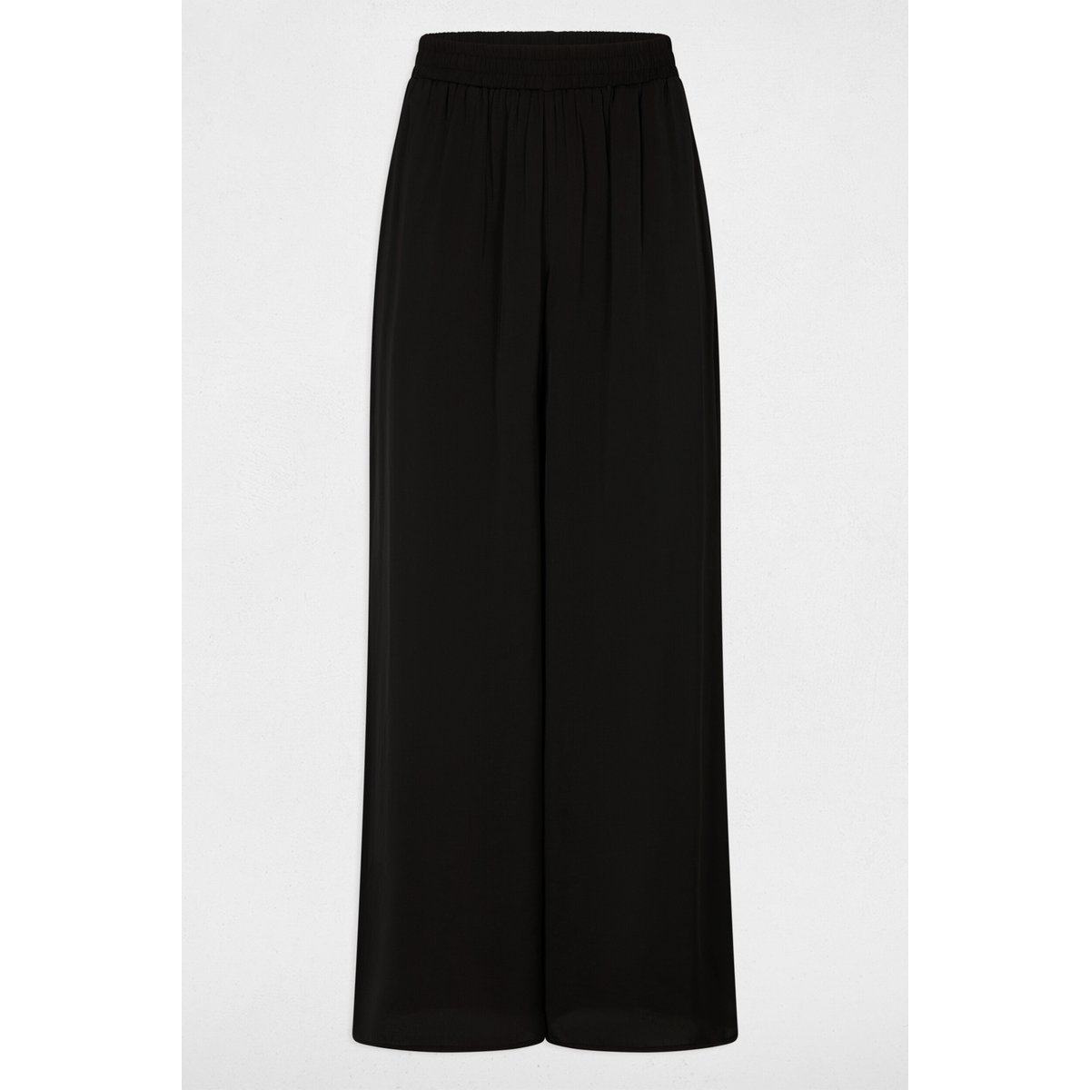 Pantalon large fluide noir, MORGAN