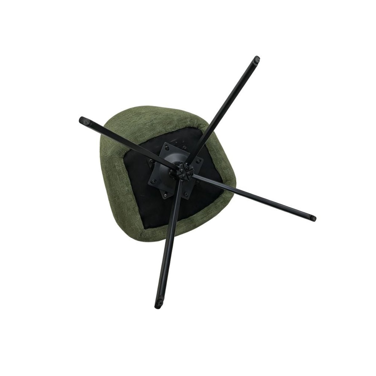 Chaise repas en tissu vert clair, ZAGO