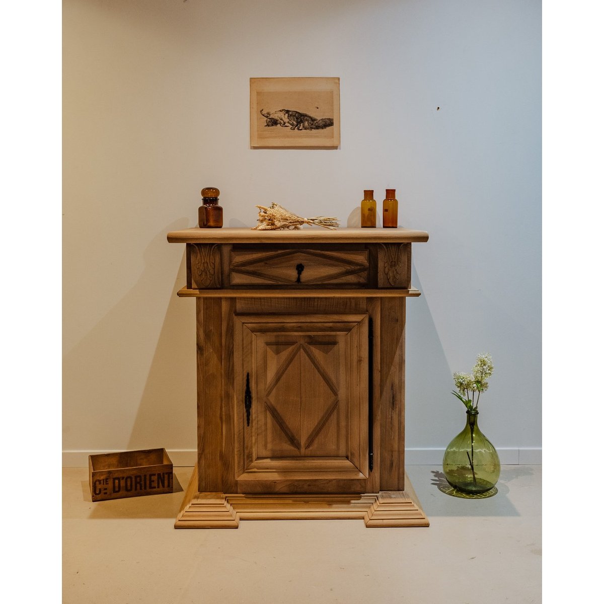 Buffet en bois Gilbert N°1508 - Bon état bois clair, DEBONGOUT