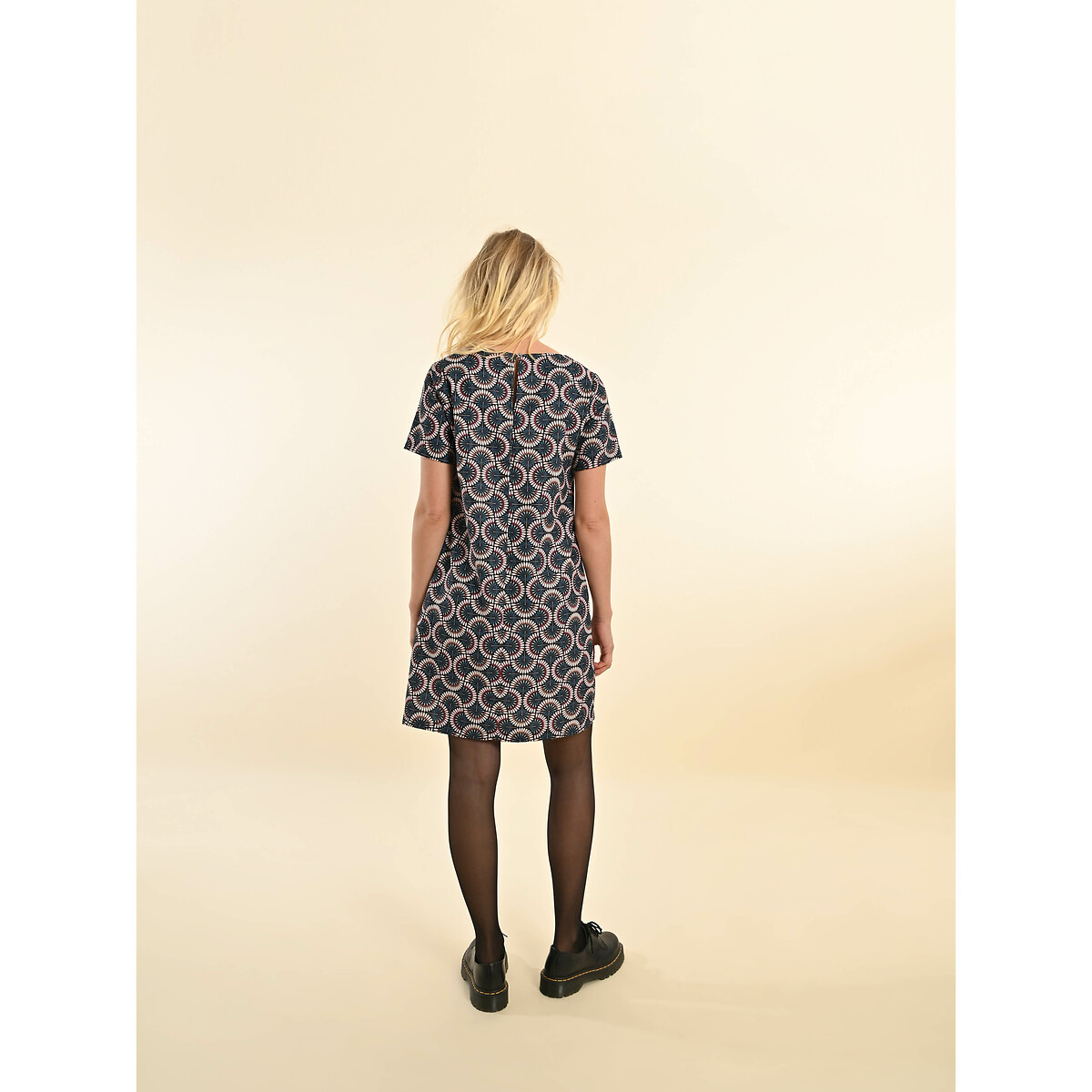Graphic Print Mini Dress blue, MOLLY BRACKEN