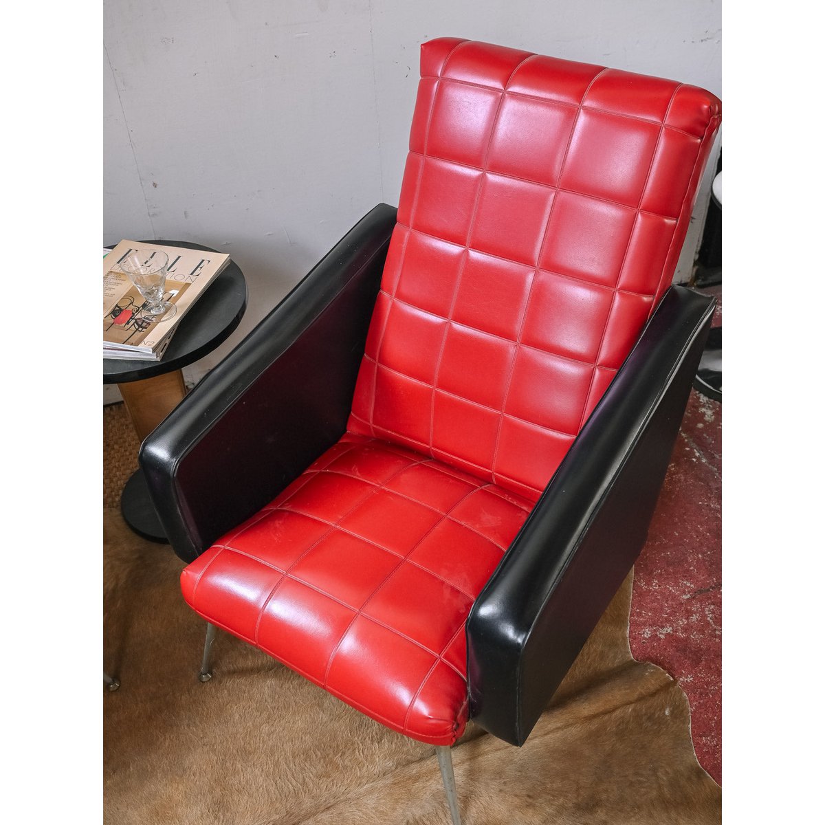 Paire de fauteuils 70s Jakob N°1373 - Bon état noir, DEBONGOUT