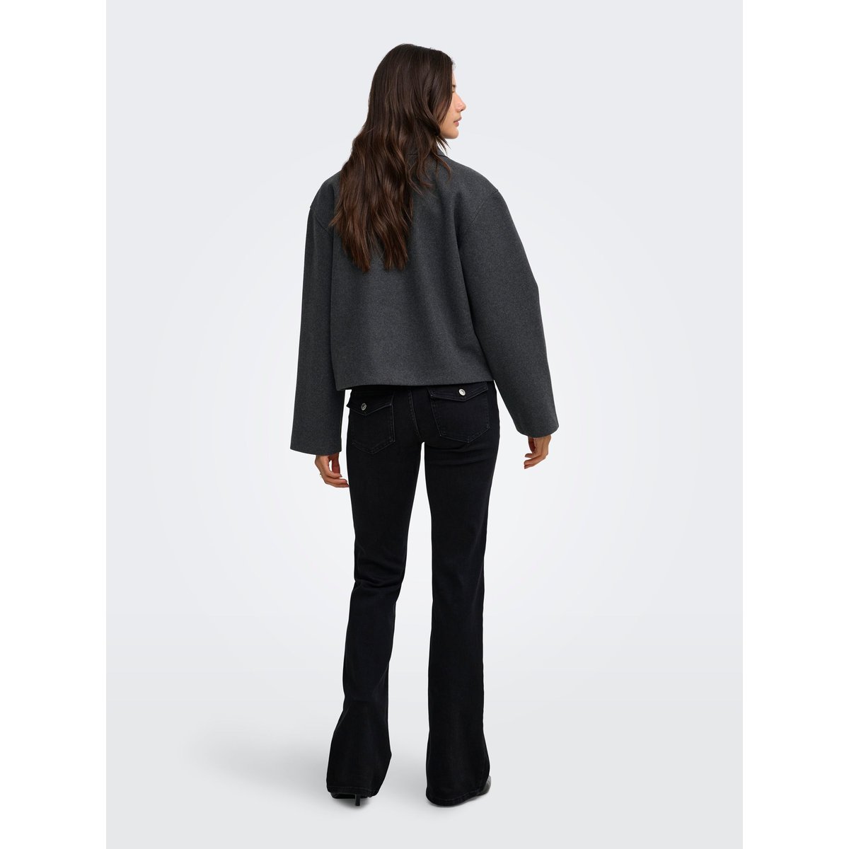 Veste dark grey melange, ONLY