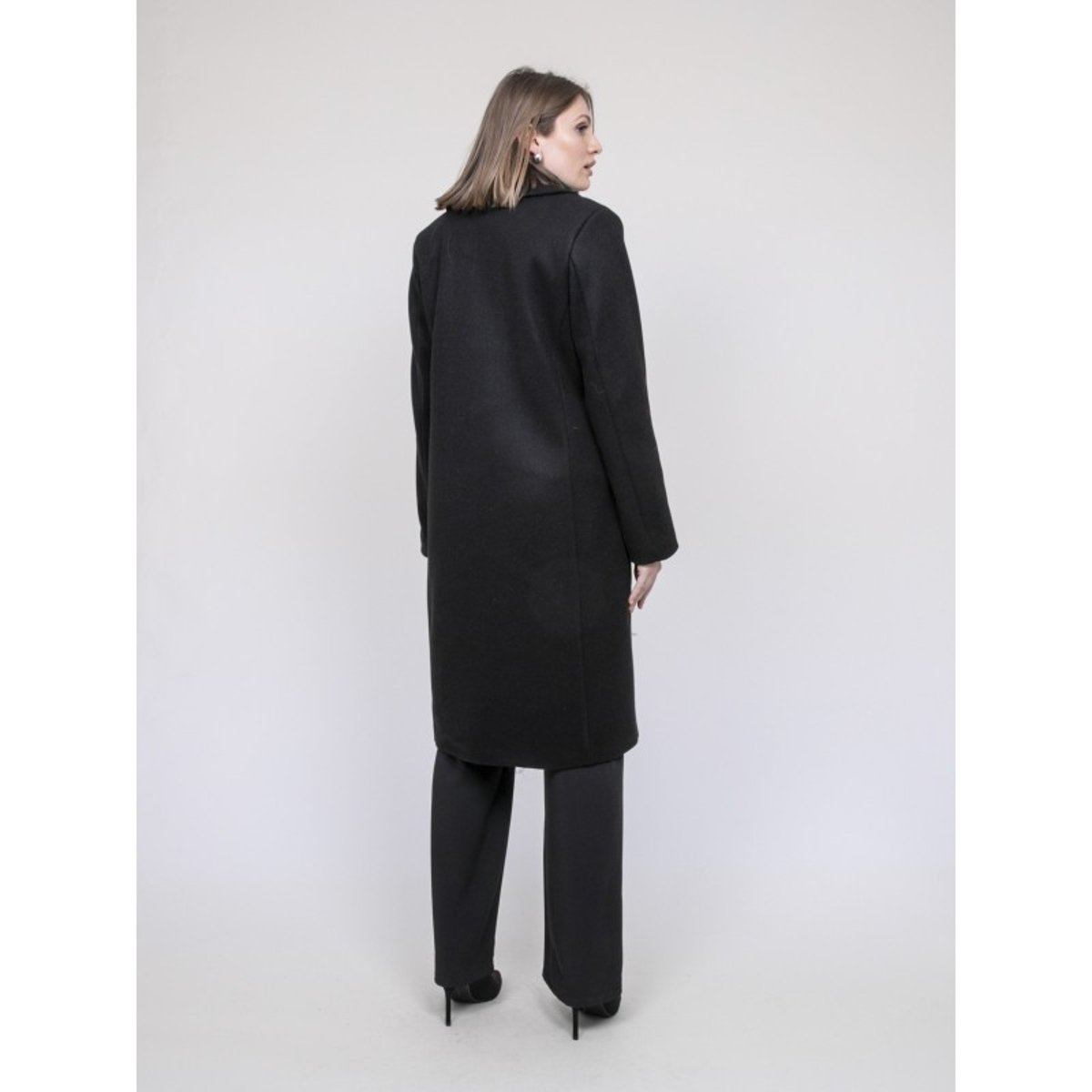 Manteau Long Umbriel noir, DONA LISA