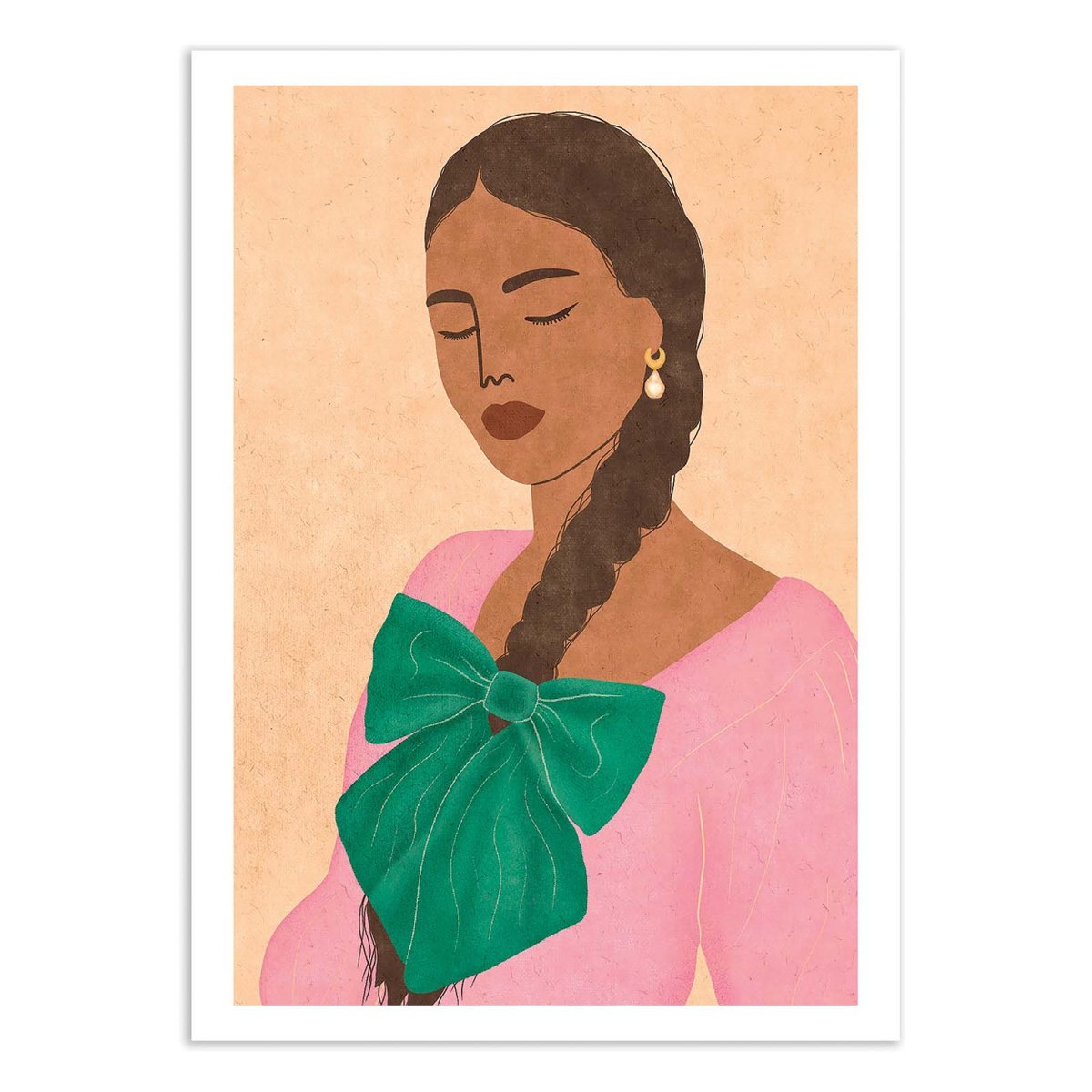 Affiche d'art - Henriette - Lemon Fee vert, WALL EDITIONS