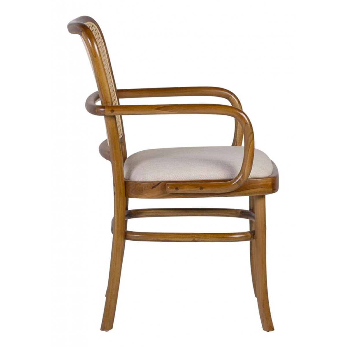 Fauteuil rotin marron, DECORATION D’AUTREFOIS