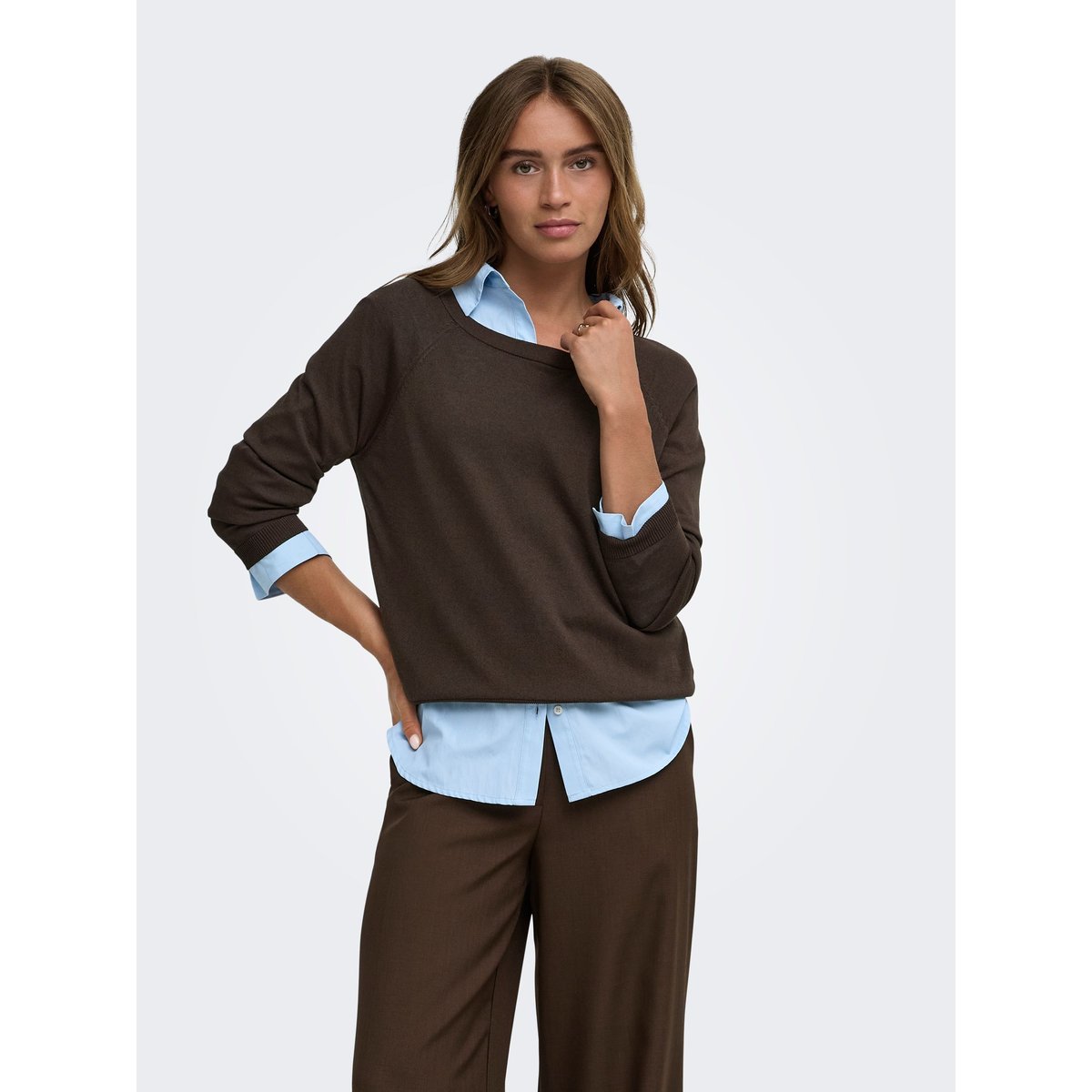 Pull En Maille coffee bean, JDY