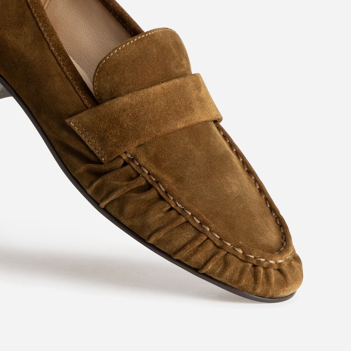Mocassin en cuir GIULIA camel, ERAM