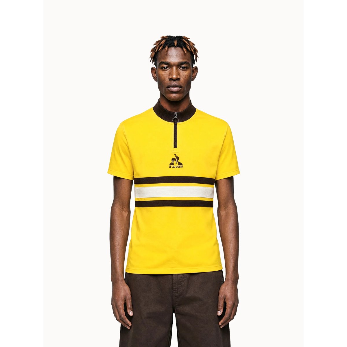 Maillot Unisexe Héritage amber yellow, LE COQ SPORTIF