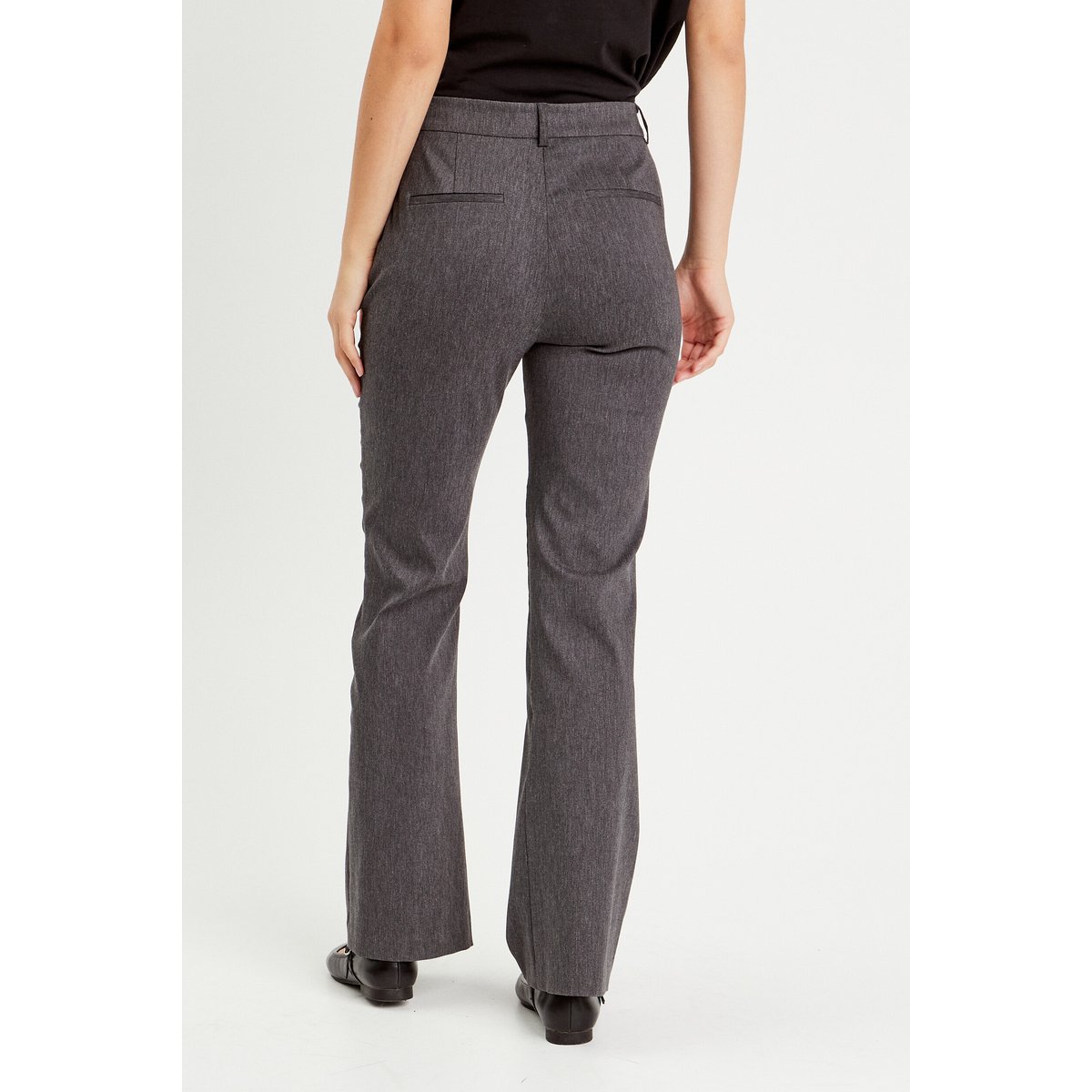 Pantalon flare pont gris foncé, CACHE CACHE