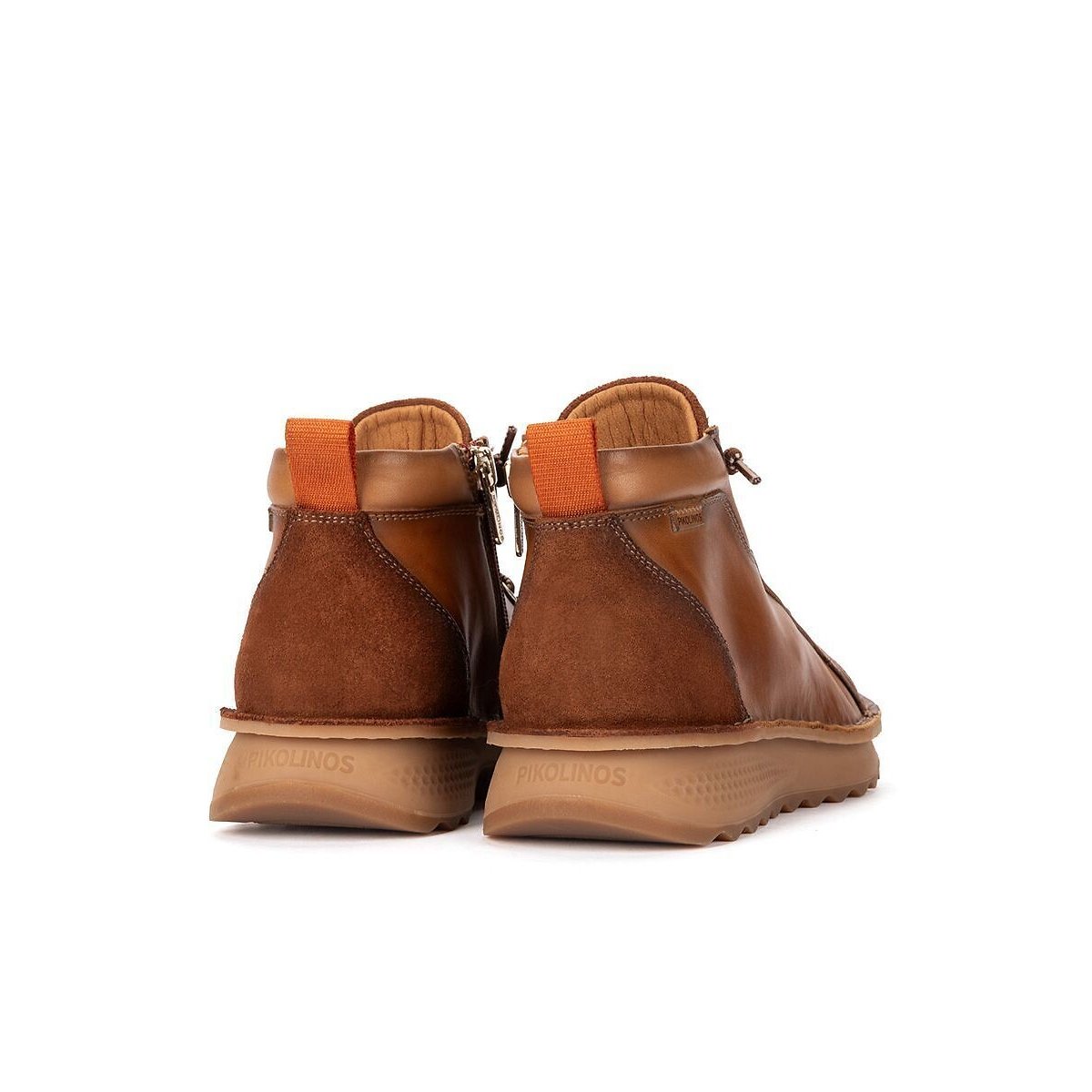 Hohe Sneaker, elastische Schnürsenkel, ALAVA cognac, PIKOLINOS