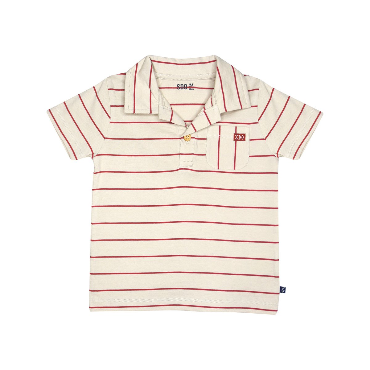 Polo neo manches courtes enfant blanc, SUCRE D'ORGE