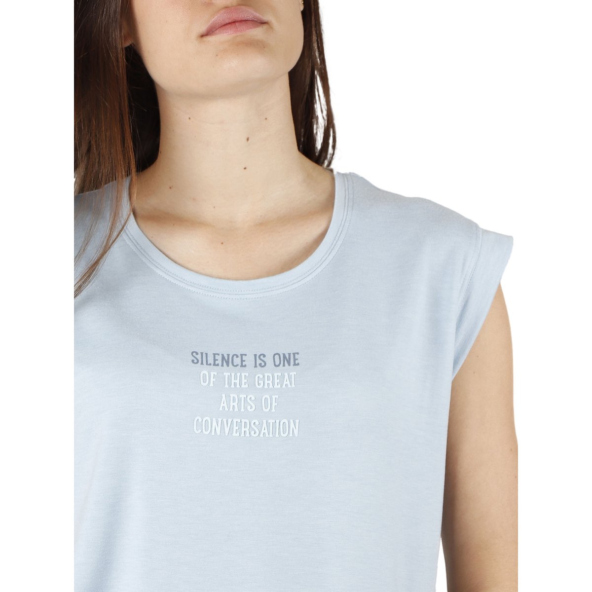 Pyjama short t-shirt The Silence bleu, ADMAS