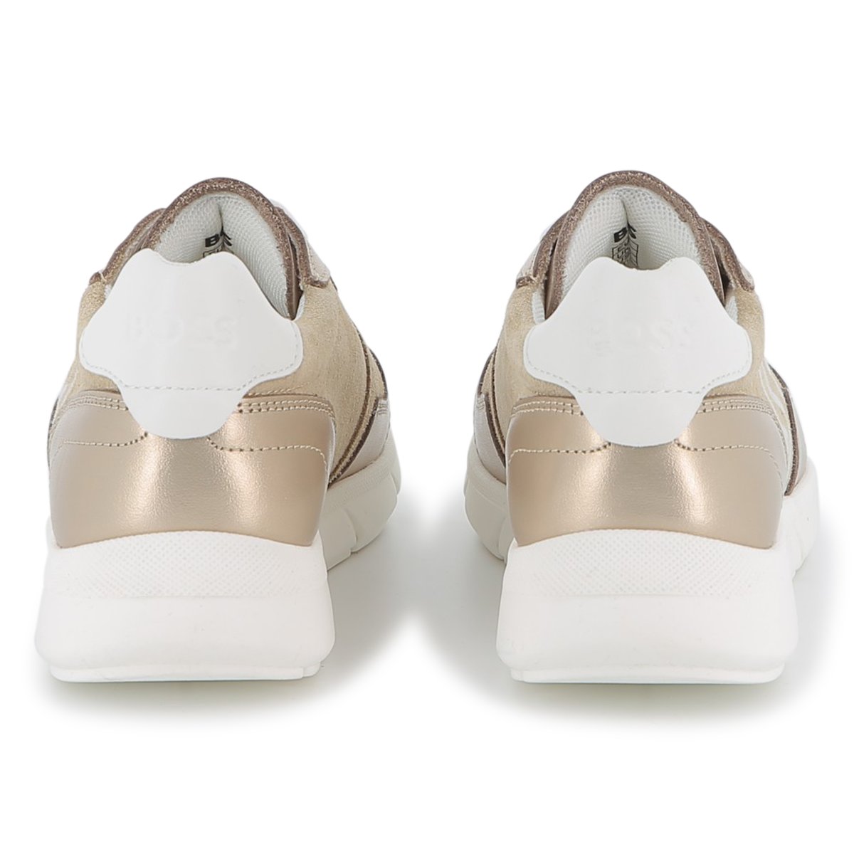 Sneakers stringate grege, BOSS KIDSWEAR