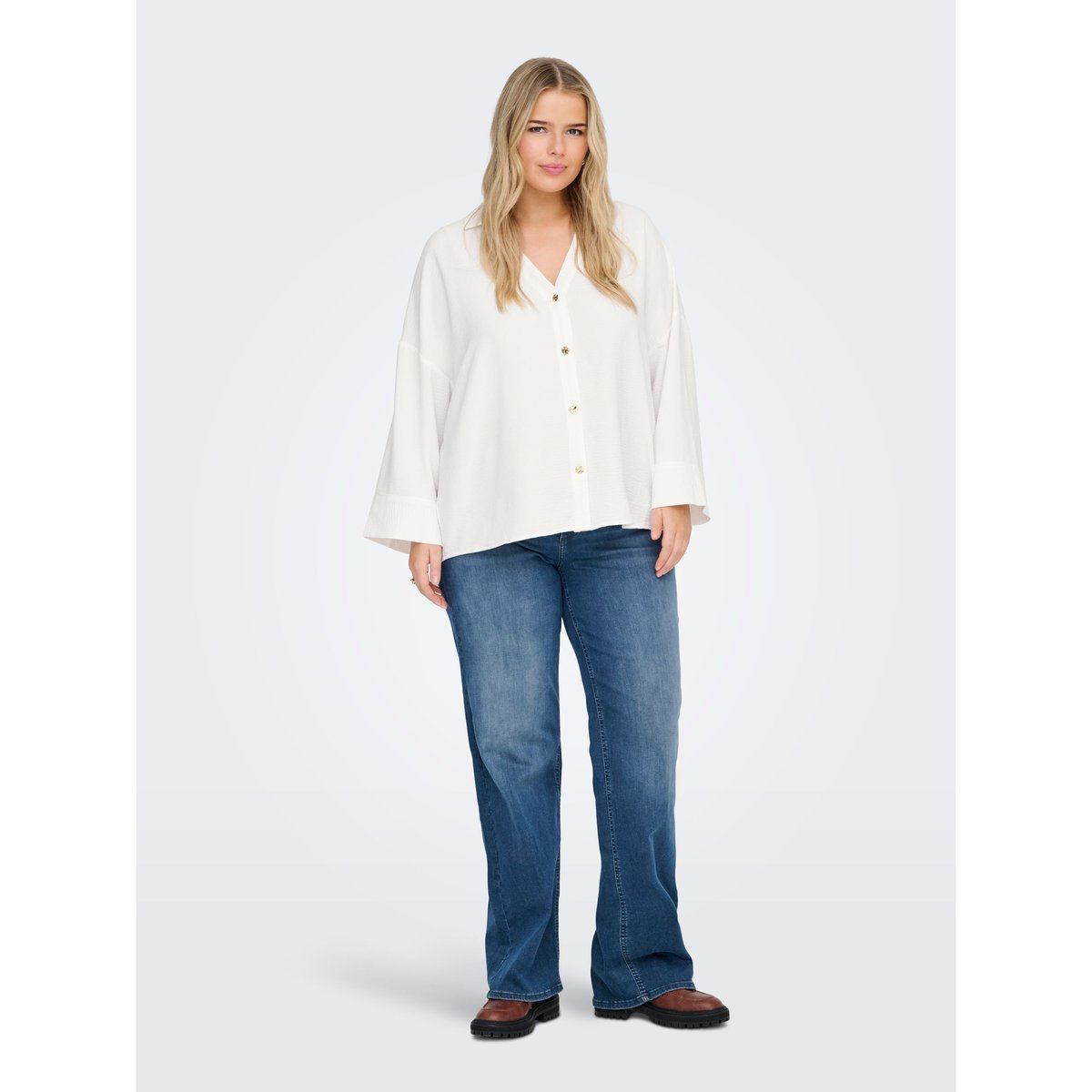 Blouse cloud dancer, ONLY CARMAKOMA