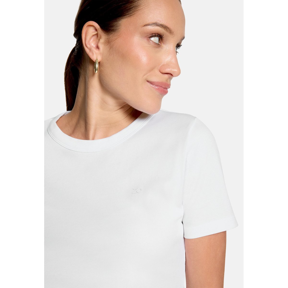 T-shirt basique manches courtes brilliant white, ZERO