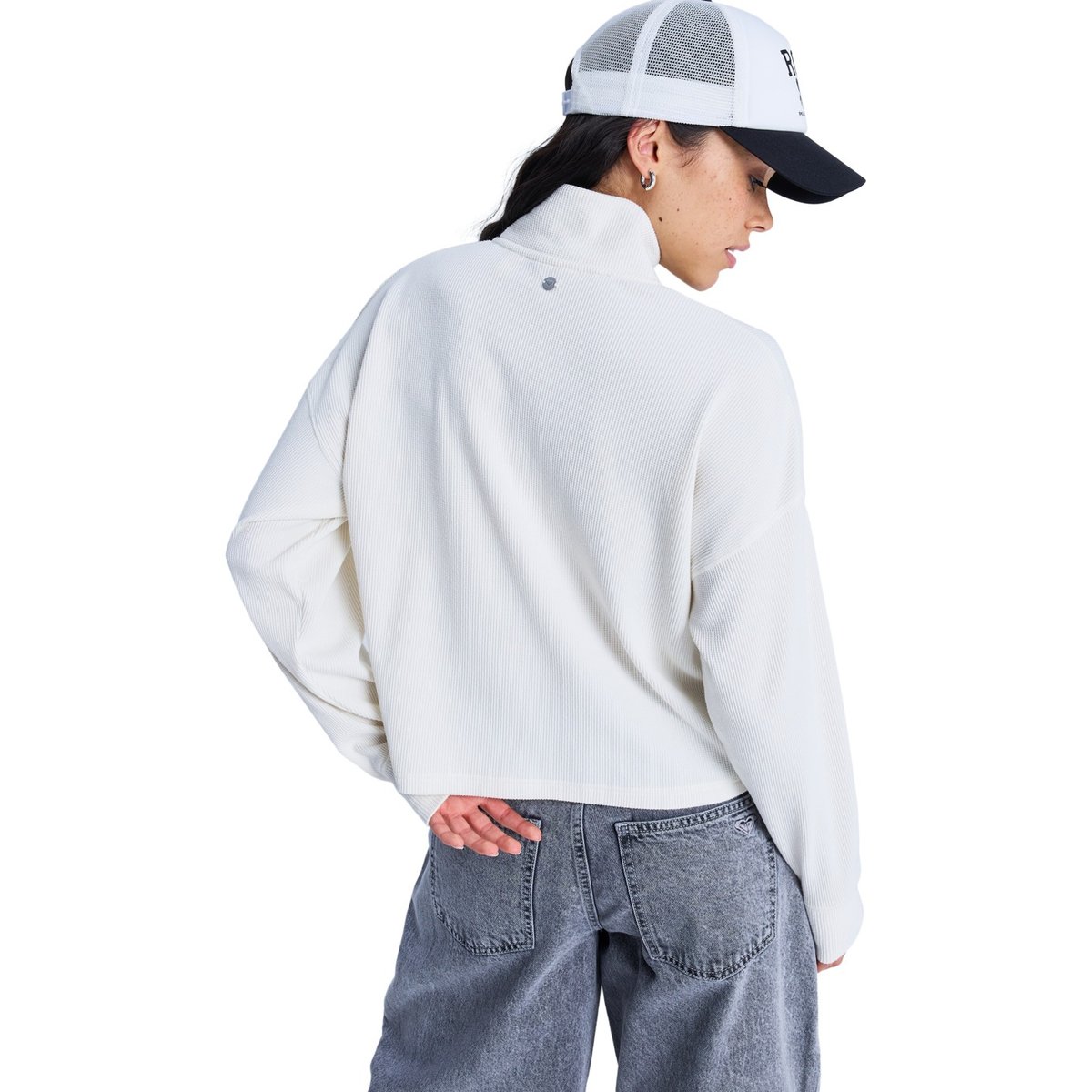 Top zippé CAREFREE COOL. blanc coconut milk, ROXY