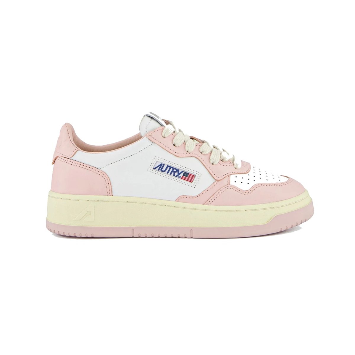 Sneakers AUTRY MEDALIST LOW blanc / rose / camel, AUTRY