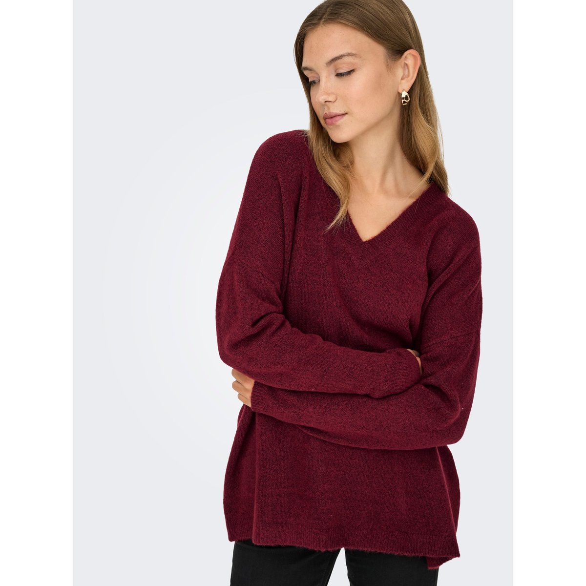 Pull En Maille cabernet, ONLY