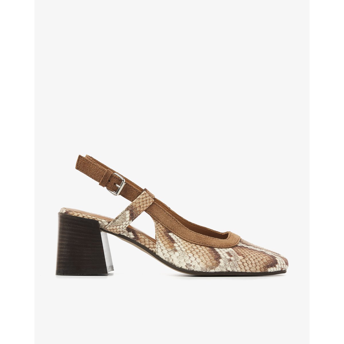 Escarpins LAINE MICHELLE snake print,cognac, VIA VAI