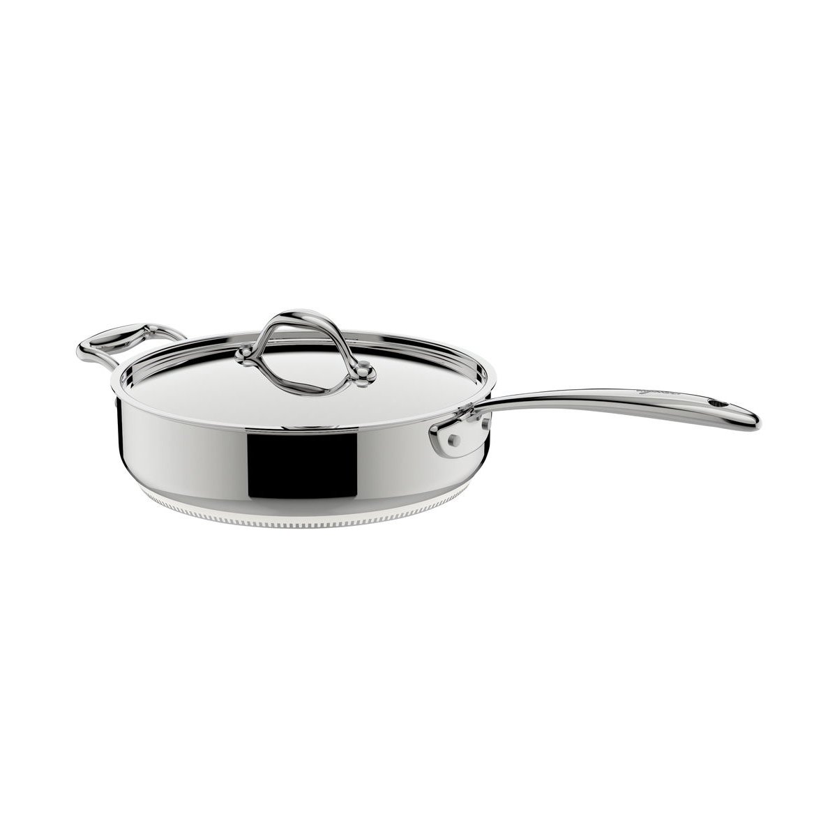Sauteuse avec couvercle ø26 cm accademia lagofusion inox gris, LAGOSTINA