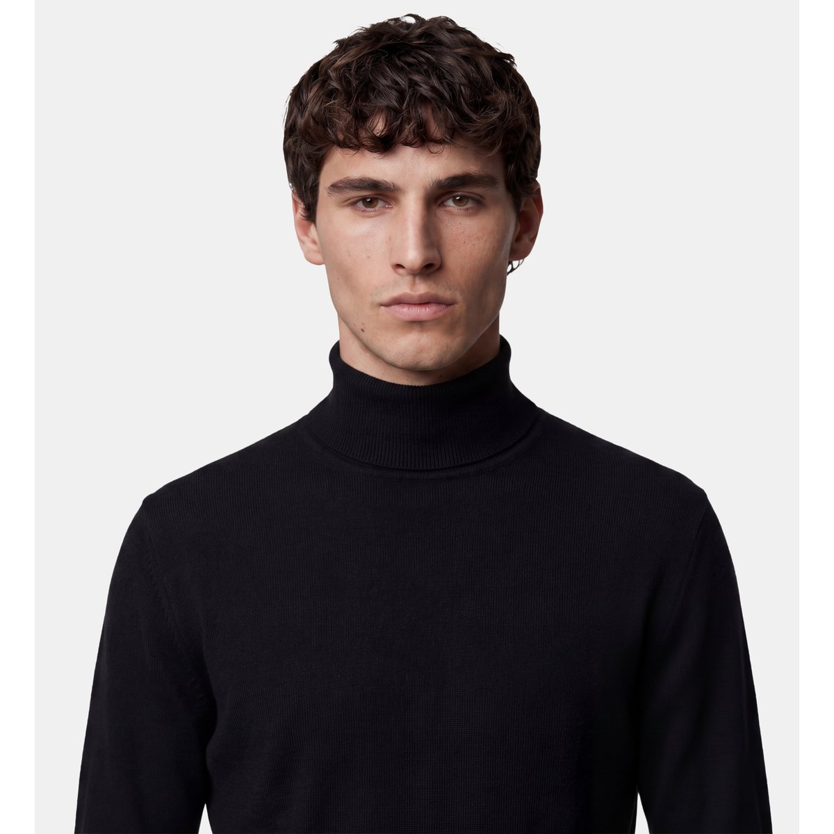 Pull lambrol en laine noir, GALERIES LAFAYETTE