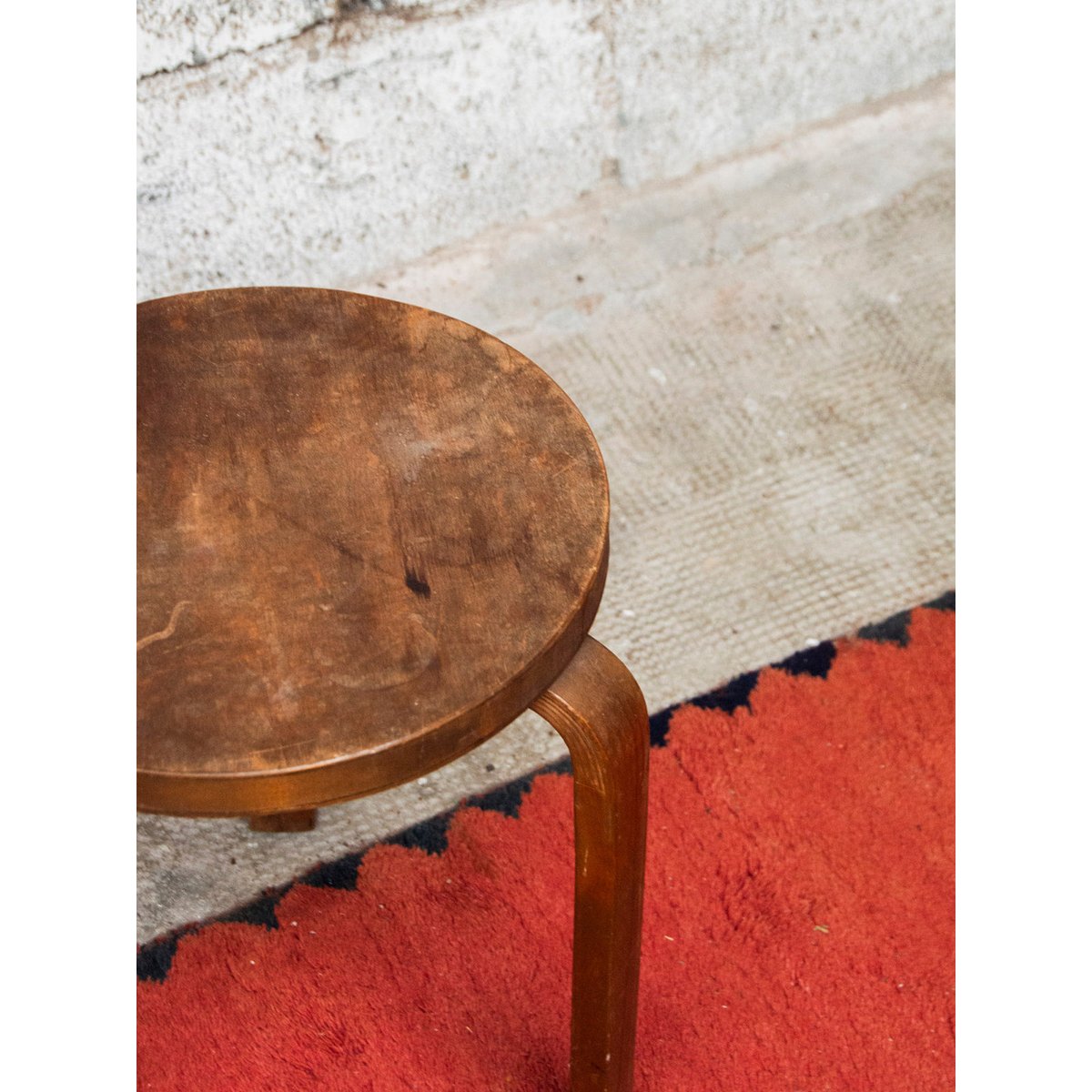 Tabouret Aalto Axel N°507 - Bon état bois, DEBONGOUT