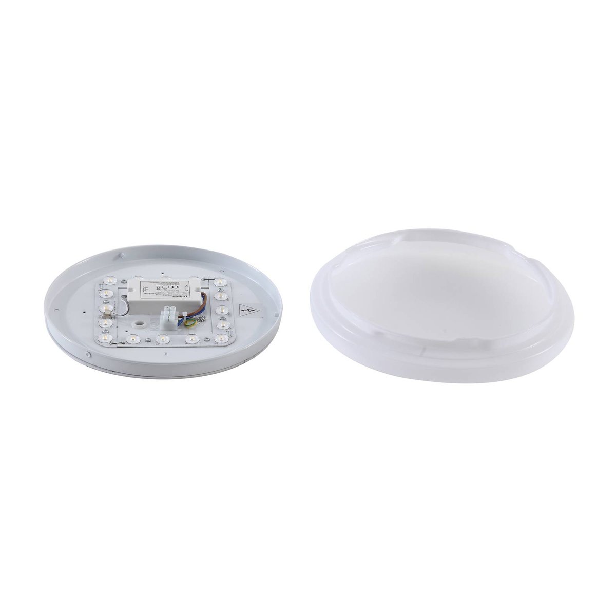 Plafonnier extérieur LED, Kirkola blanc, LINDBY