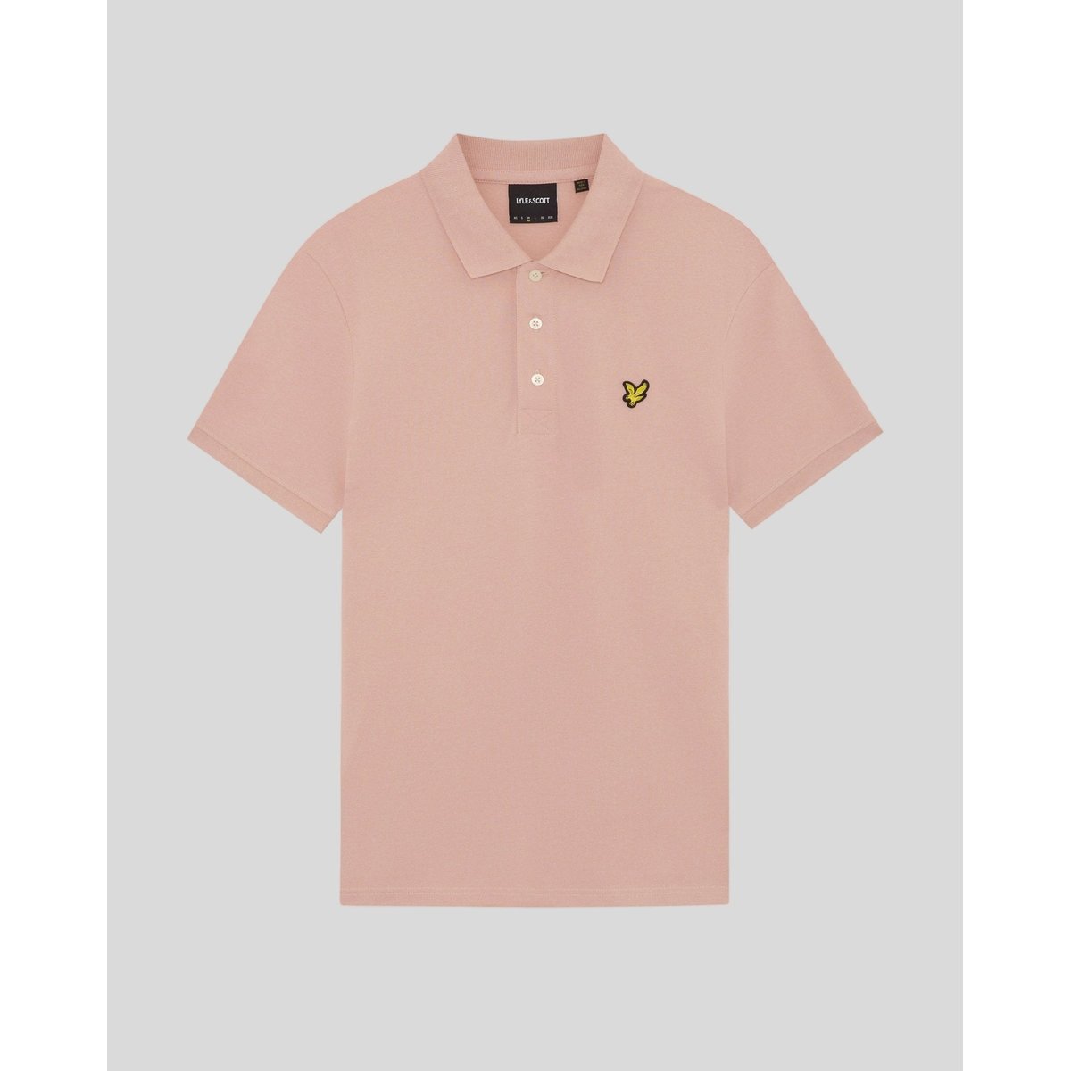 Polo en coton rose pamplemousse, LYLE & SCOTT