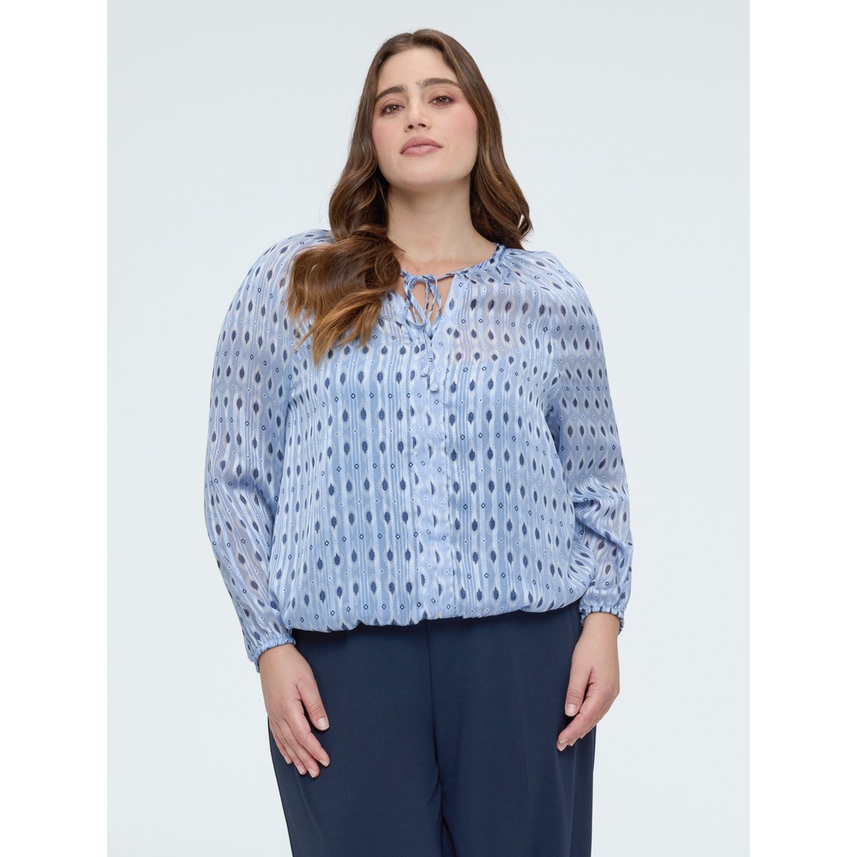 Blouse imprimée light - blue, FIORELLA RUBINO
