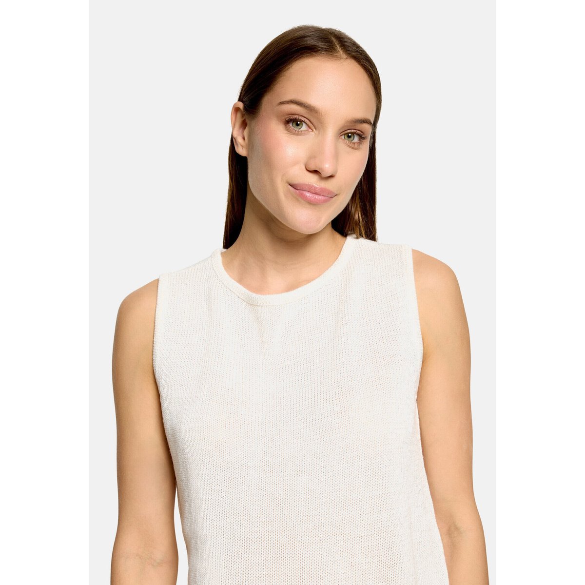Top en maille sans manches blanc, BETTY BARCLAY