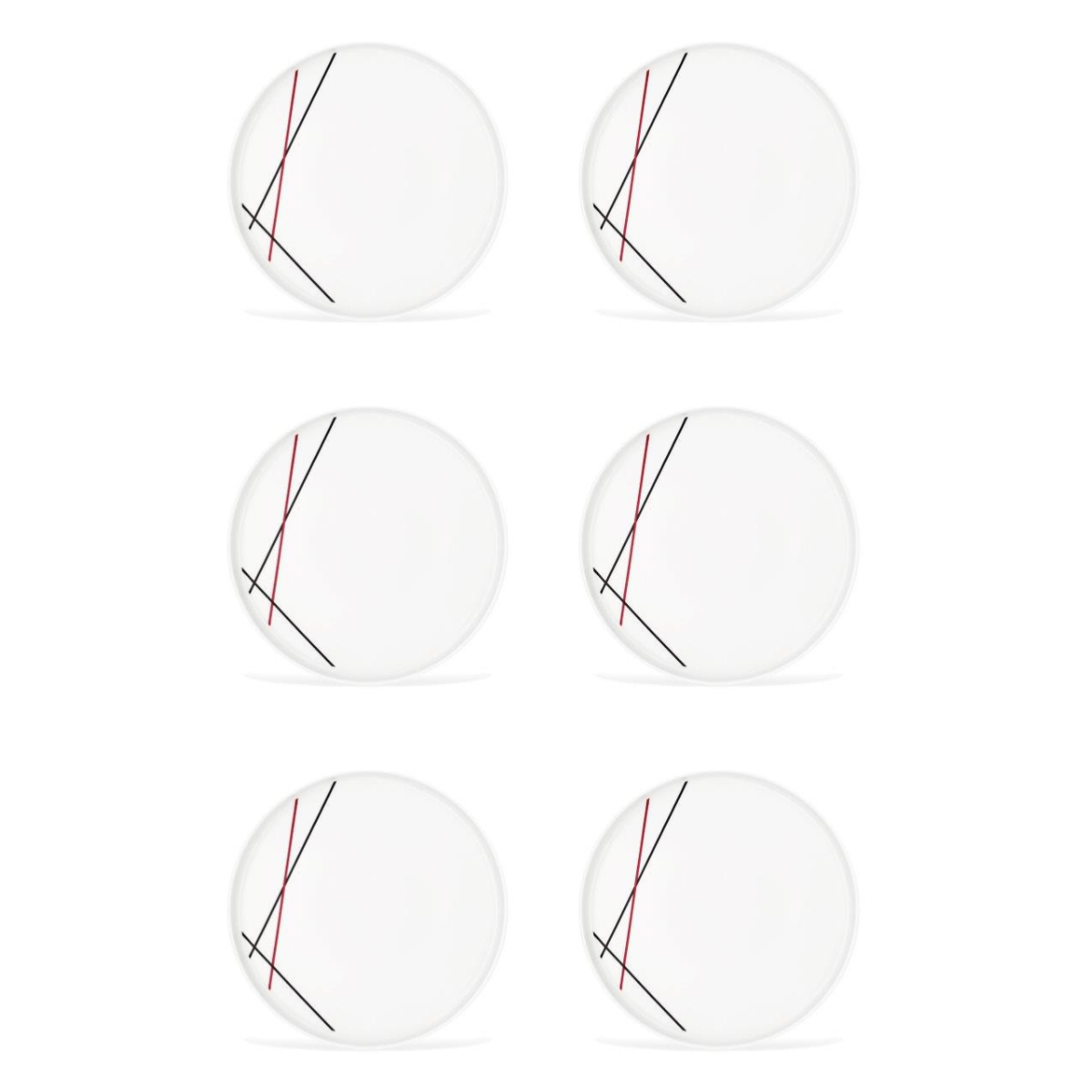 6 assiettes plates 27,5cm BISTROT couleur unique, LAGUIOLE