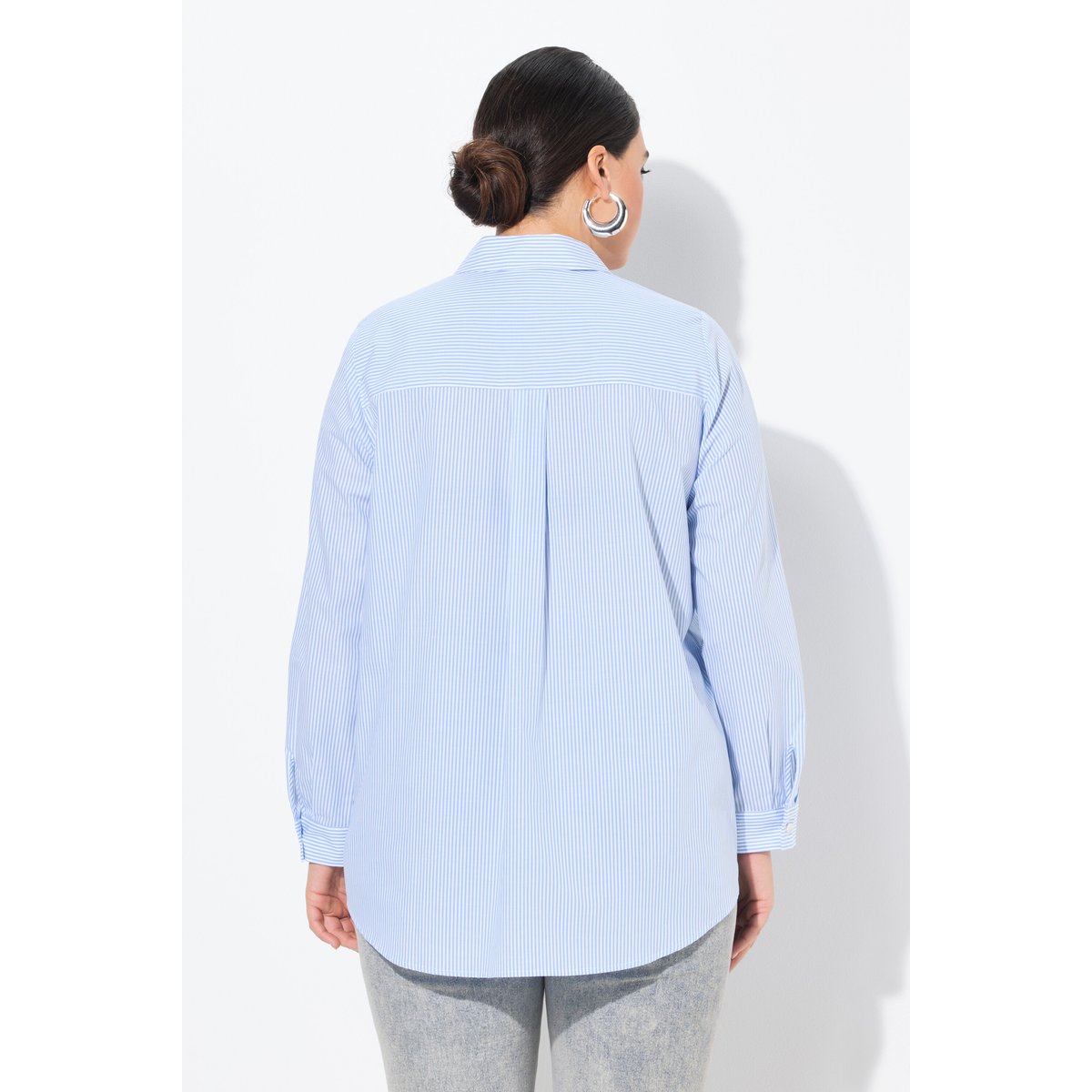 Chemisier rayé bleu clair, ULLA POPKEN
