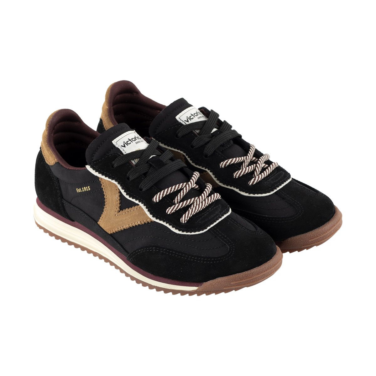 Basket Basse Cuir noir, VICTORIA
