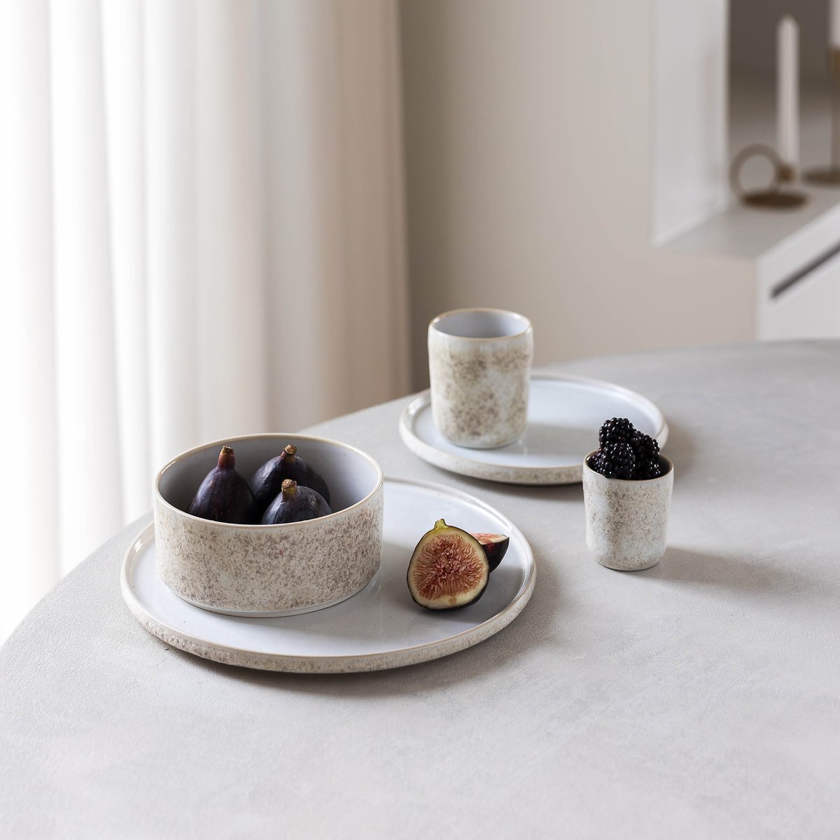 Lot de 4 bols FARO beige, SP COLLECTION