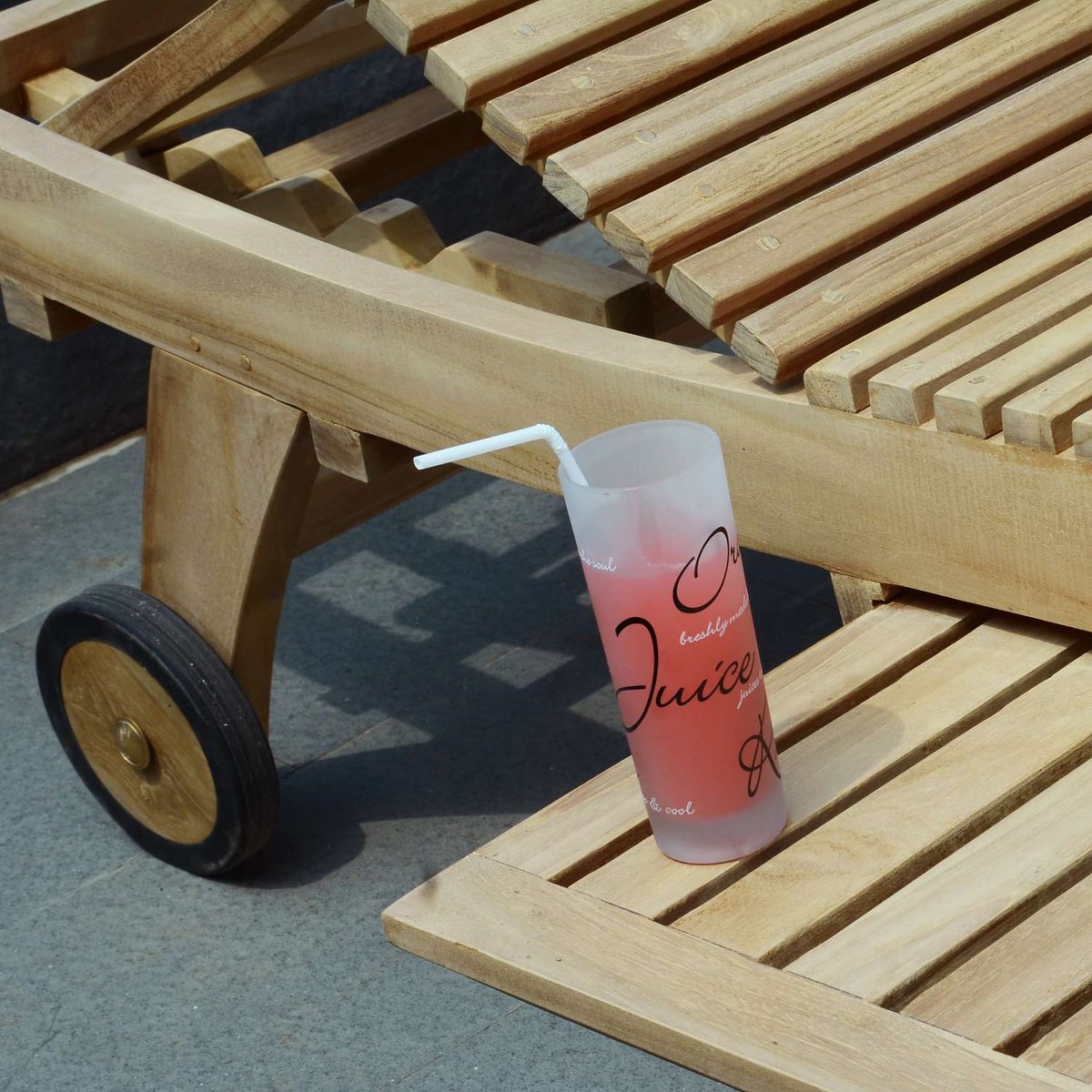 Bain de Soleil en teck massif Beverly naturel, TECK ATTITUDE
