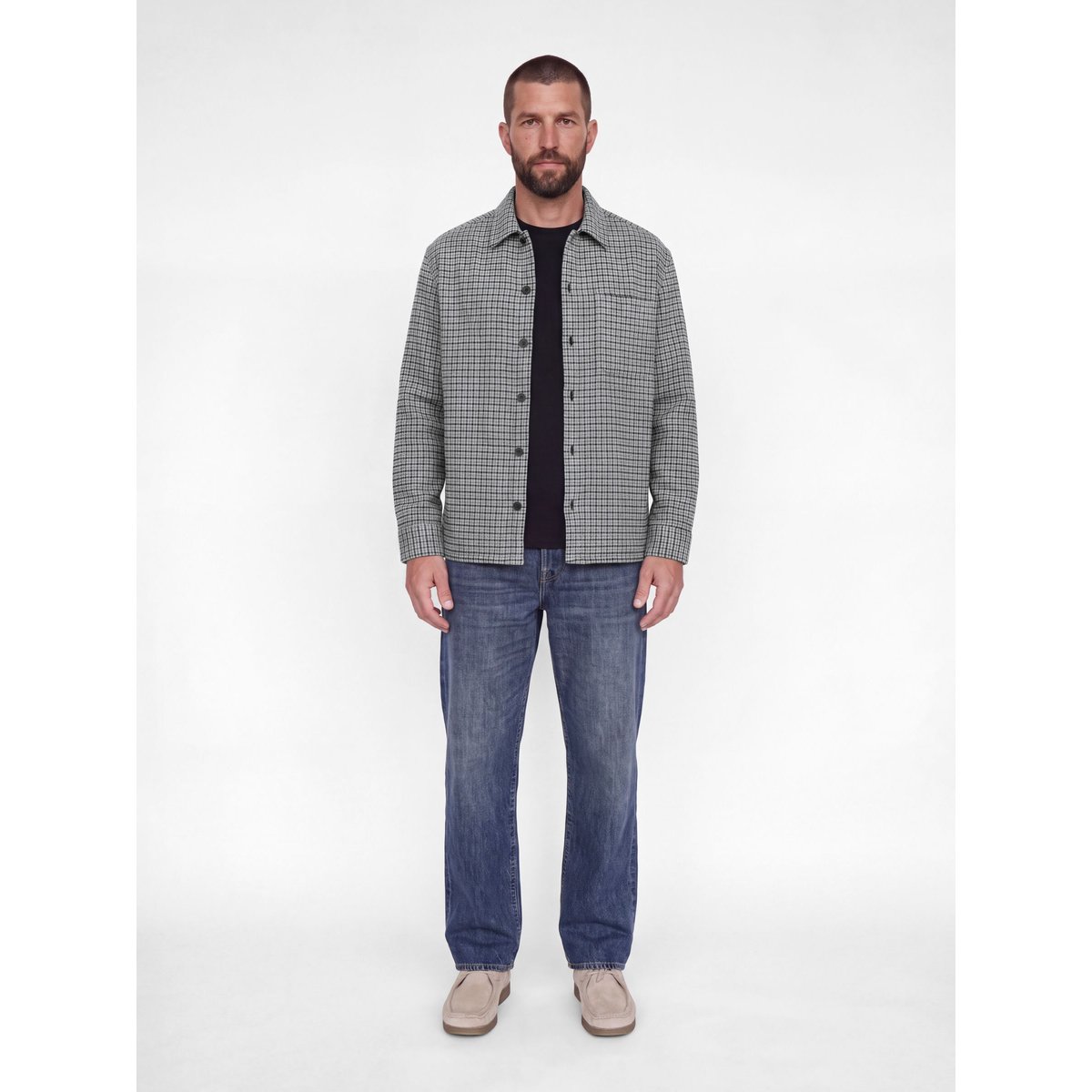 Surchemise grise - neutral gray 1, JACK & JONES