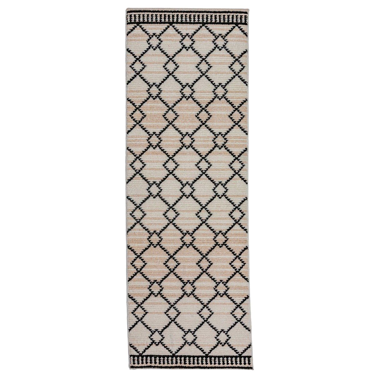 Tapis moderne de couloir ALLIA DIAMOND monochrome, FLAIR RUGS
