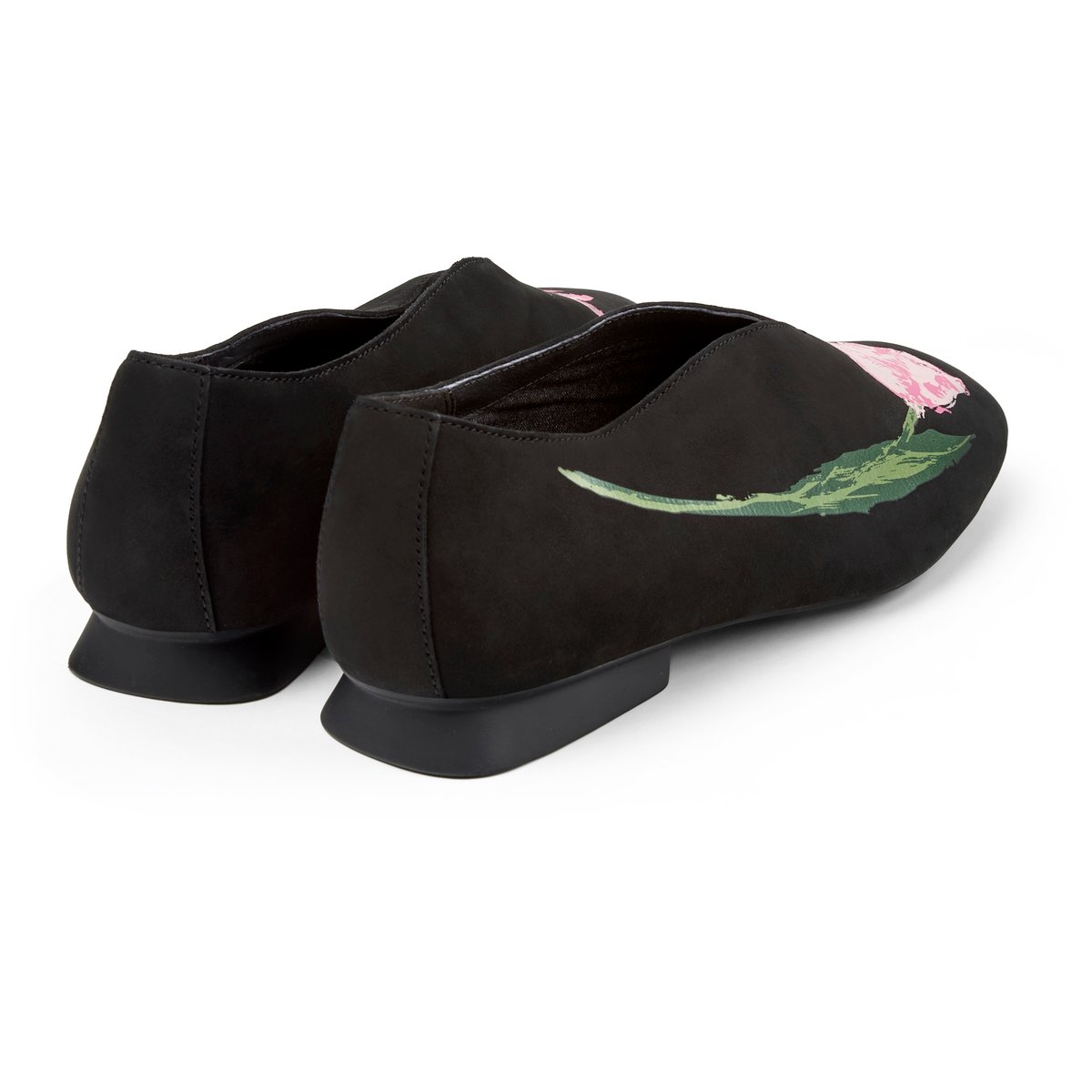 Ballerines Casi Myra Nubuck Leather noir 001, CAMPER