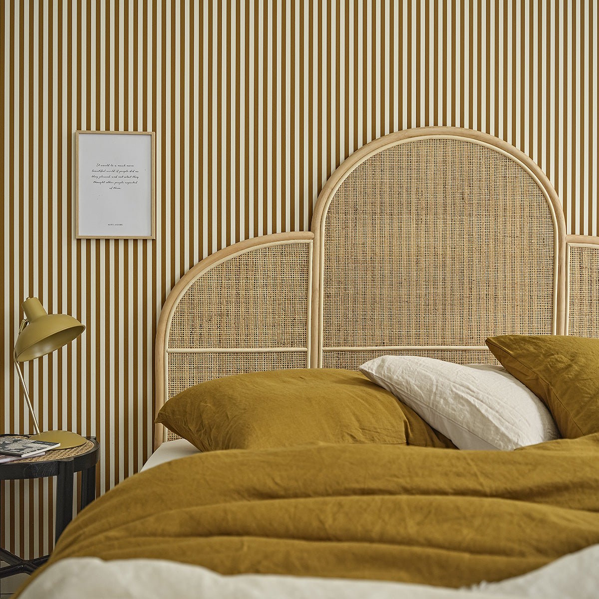 Tête de lit en rotin et cannage 160 cm JANE naturel, BERAH GETAH
